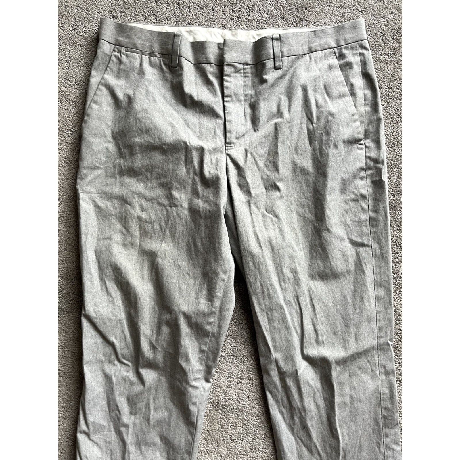 Express Express Photographer Dress Pants Mens 34x30 Gray Straight Leg Vintage No Size US 34 / EU 50 - 4 Thumbnail