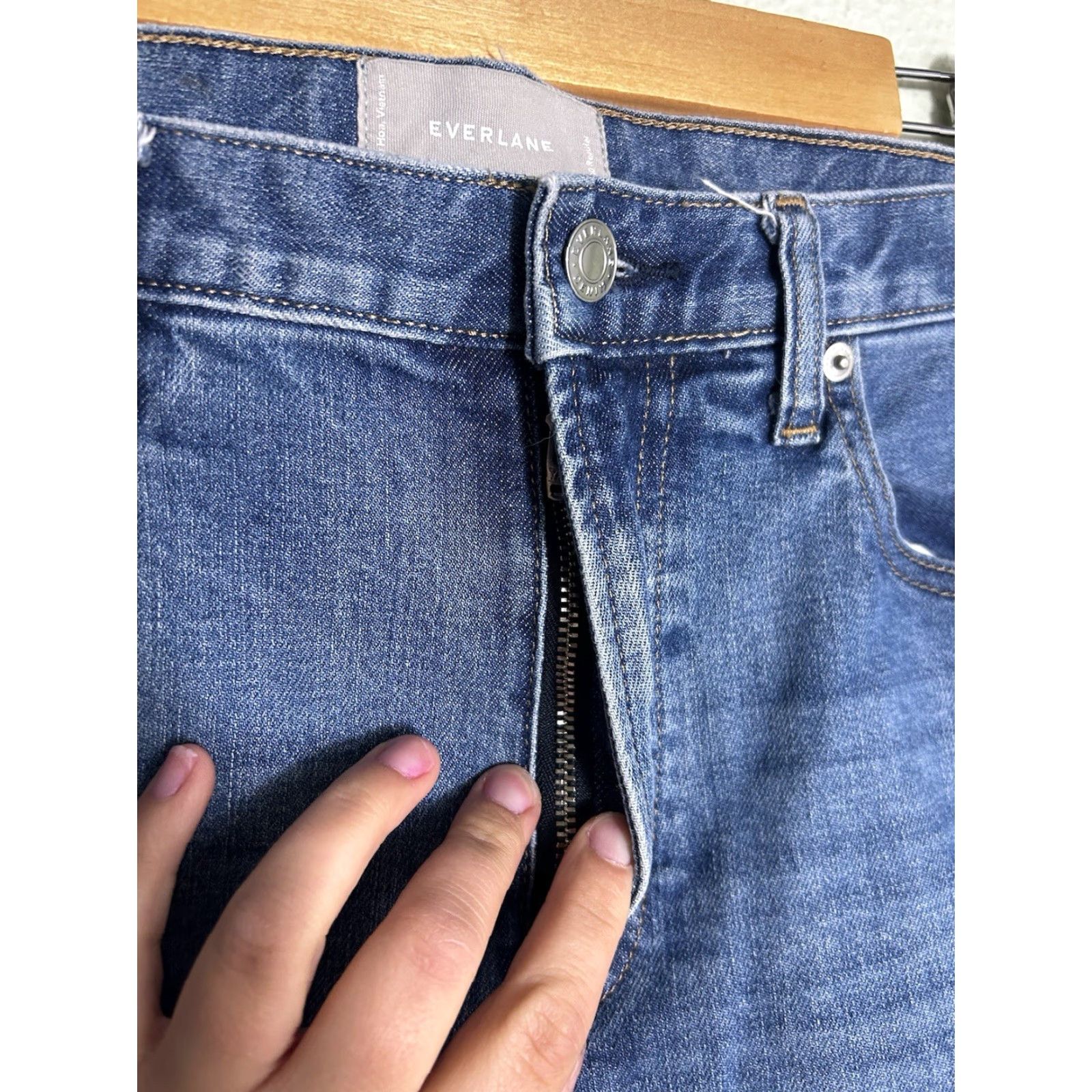 Everlane Everalane Womens Jeans Straight 30 Regular Medium Wash Blue 32x27 Mens Girls Whatev Size 30" / US 8 / IT 44 - 6 Thumbnail