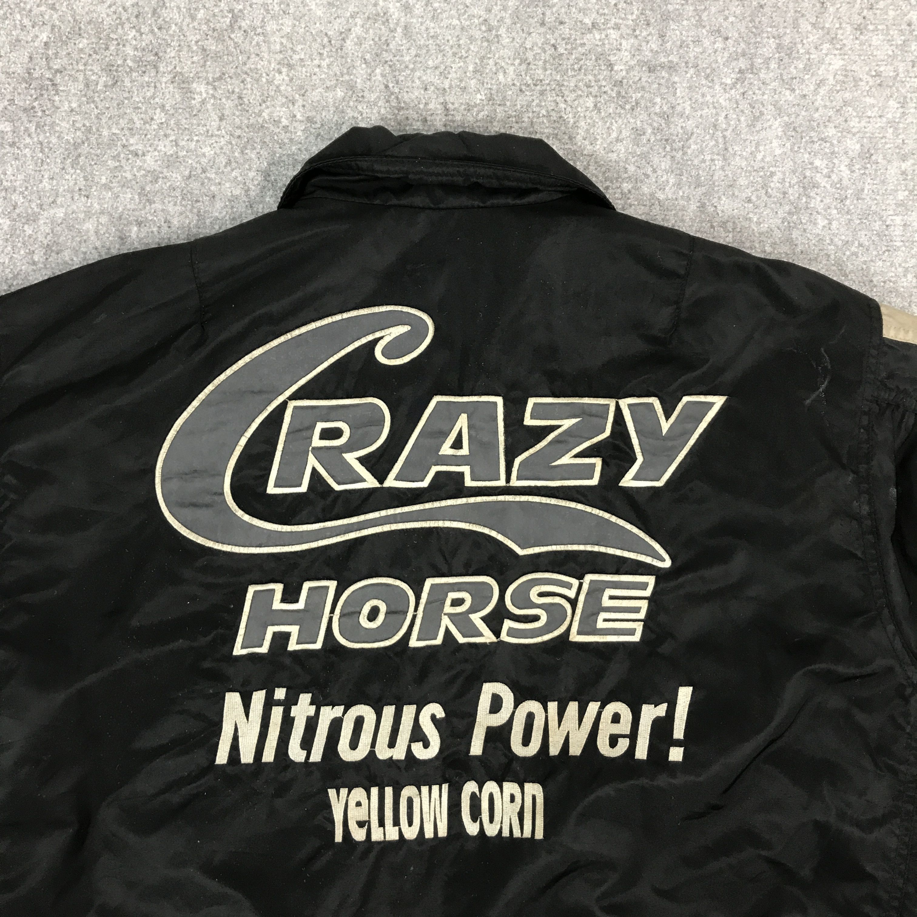 Japanese Brand × YELLOW CORN YELLOW CORN RACING BLACK BOMBER JACKET Size US M / EU 48-50 / 2 - 4 Thumbnail