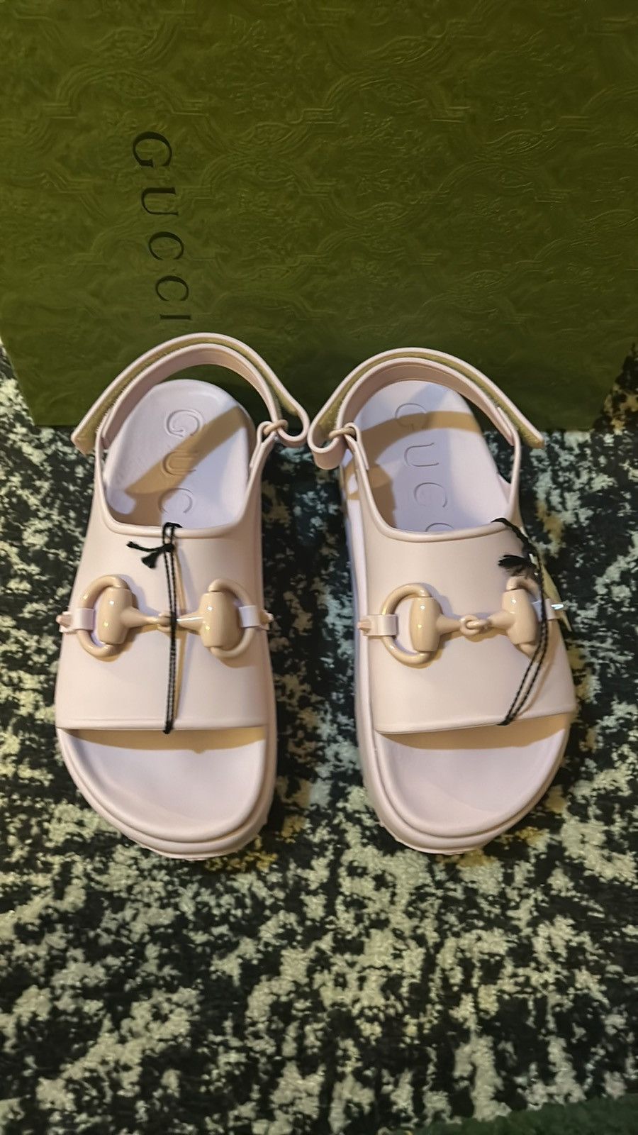 Gucci Gucci Horsebit Flatform Sandal Talc Pink size 39 Size US 9 / IT 39 - 3 Thumbnail