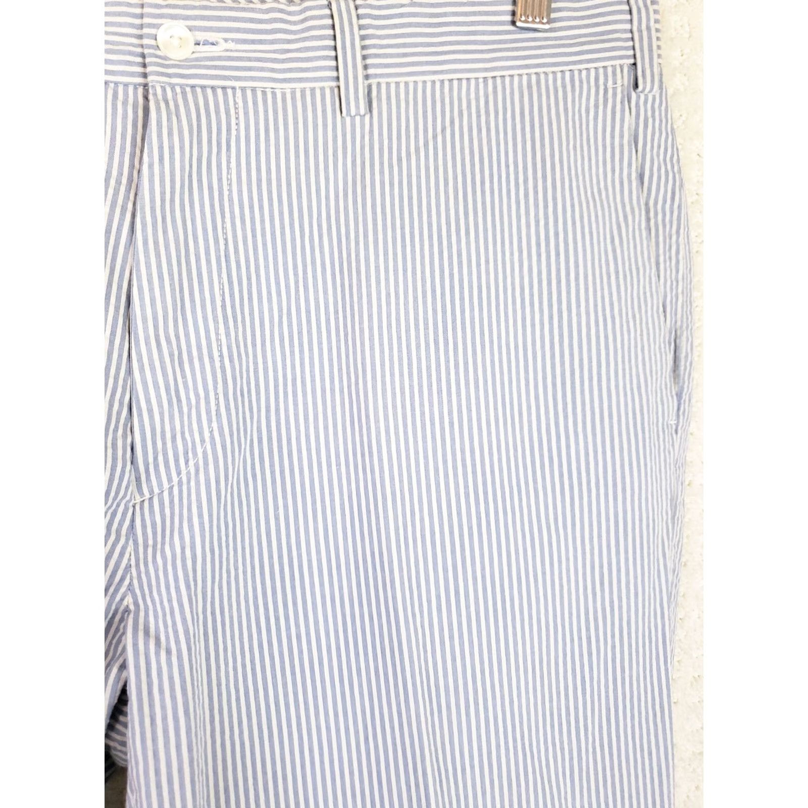 Polo Ralph Lauren Polo Ralph Lauren Seersucker Pants Blue & White Stretch Classoc Fit 36 Regular Men’s Chino 32 Inseam Flat Front Pockets Machine Washable Size US M / EU 48-50 / 2 - 5 Thumbnail