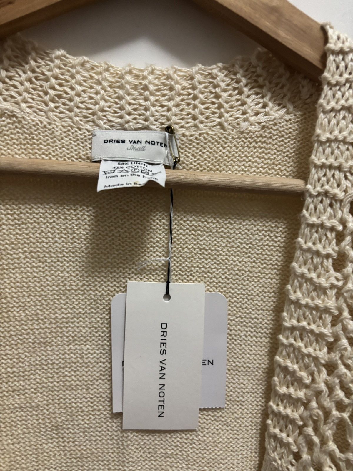 Dries Van Noten Dries Van Noten Cream Cardigan Size S / US 4 / IT 40 - 6 Thumbnail