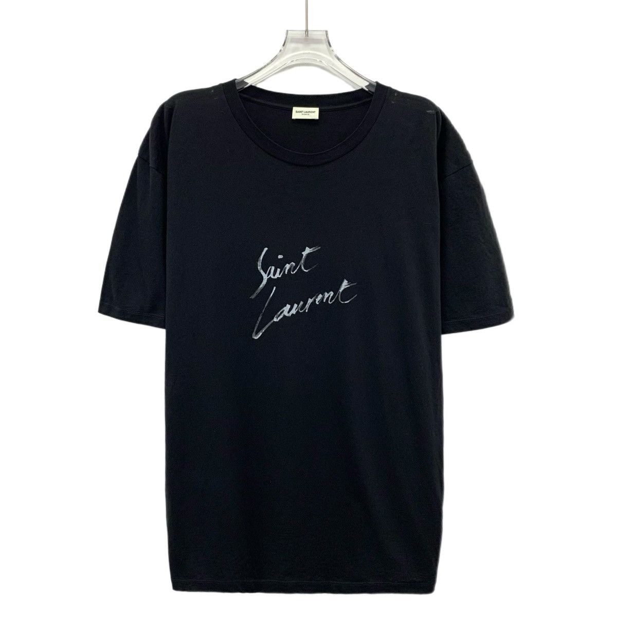 Yves Saint Laurent Yves Saint Laurent Logo Print Short Sleeve T-Shirt K26WX Size S / US 4 / IT 40 - 1 Thumbnail