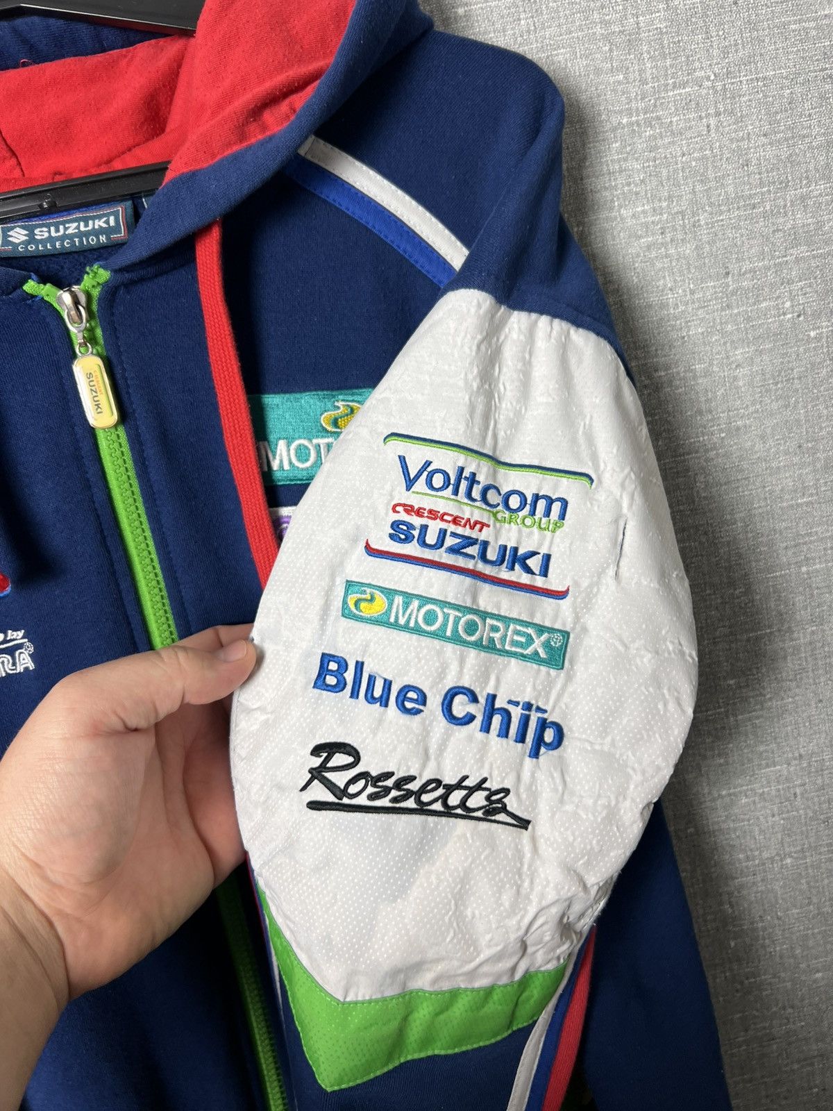 Vintage Suzuki RGSX Yoshimura World Superbike Team Racing Zip Hoodie Size US M / EU 48-50 / 2 - 14 Thumbnail