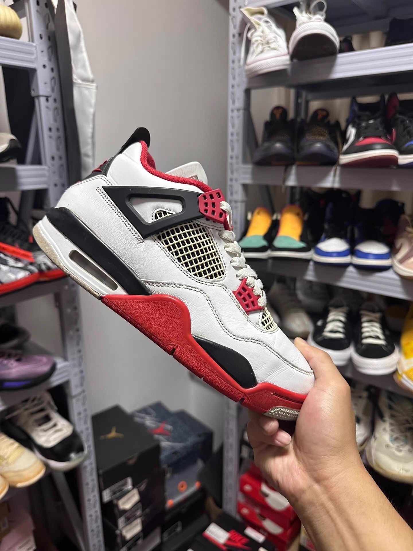 Nike AJ4 Fire Red Ｑ20 Size US 8 / EU 41 - 1 Thumbnail