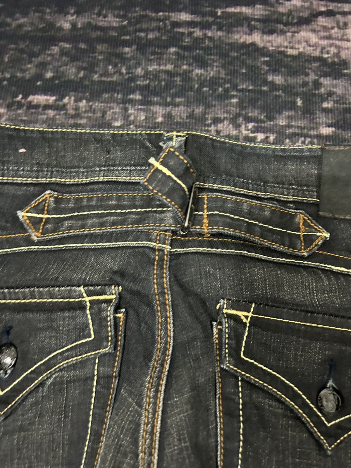 Japanese Brand japanese Rush Hour Wash Flare Jeans Size US 29 - 12 Thumbnail