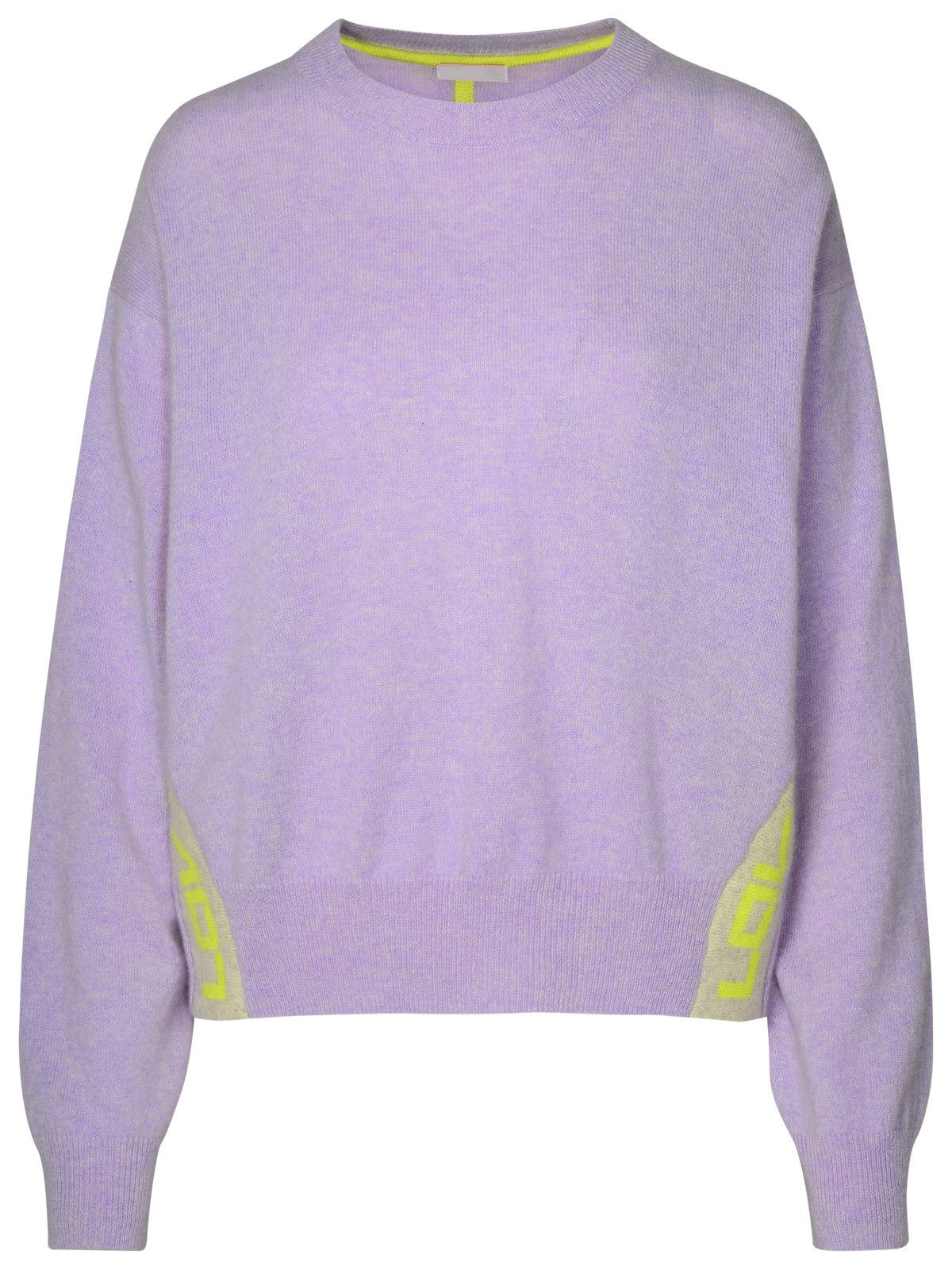 image of Brodie Cashmere Lilac Cashmere Sweater in Liliac, Women's (Size Small)