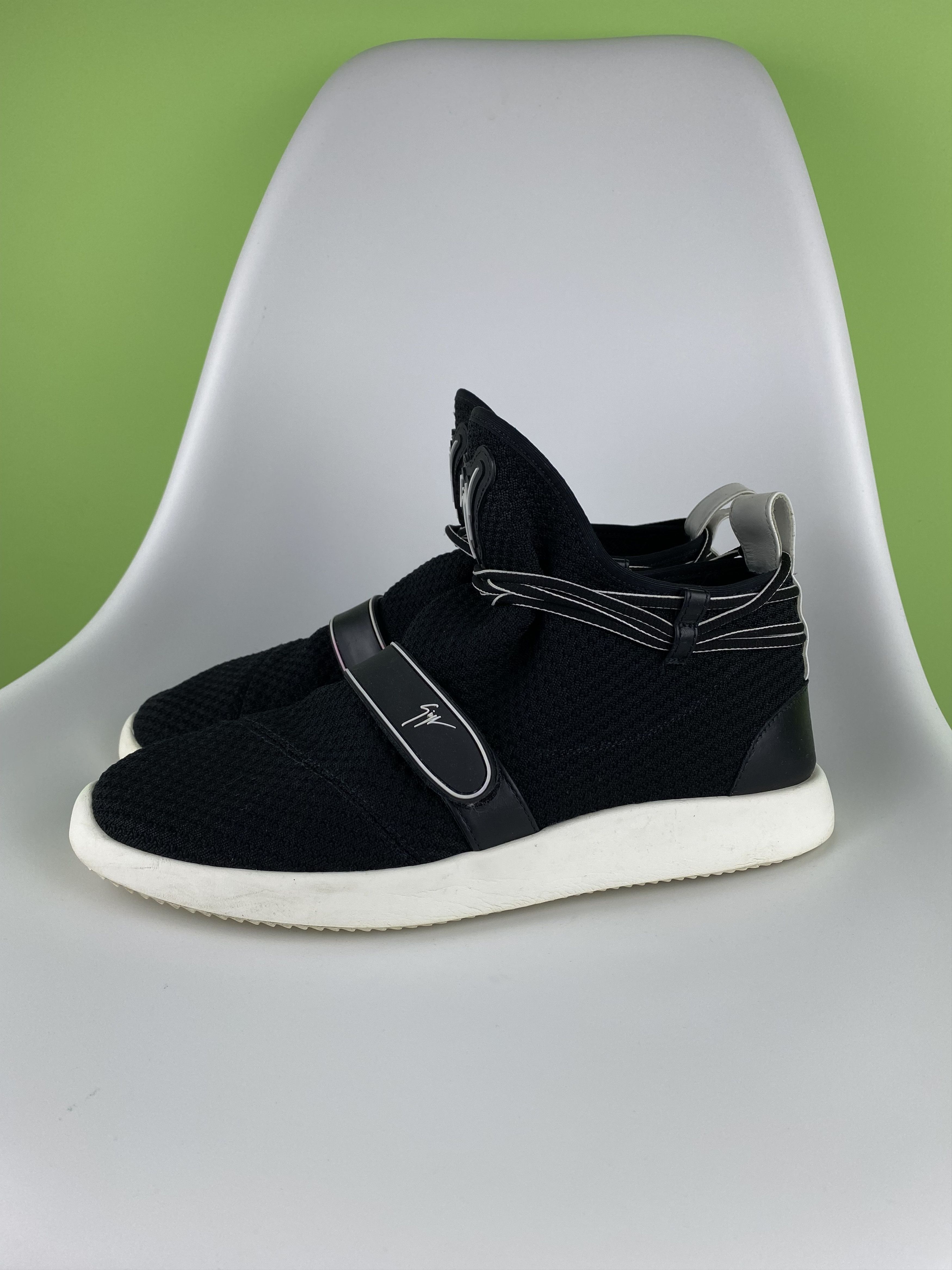 Giuseppe Zanotti Giuseppe Zanotti Hayden Men’s Mid Top Sneakers Black size 43 Size US 10 / EU 43 - 4 Thumbnail