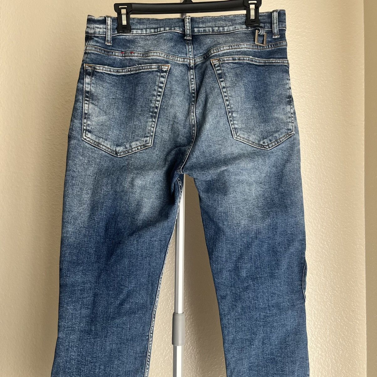 Other Art Meets Chaos By Donwan Harrell “The Hip” Jeans Blue Sz 36 Size US 36 / EU 52 - 5 Thumbnail