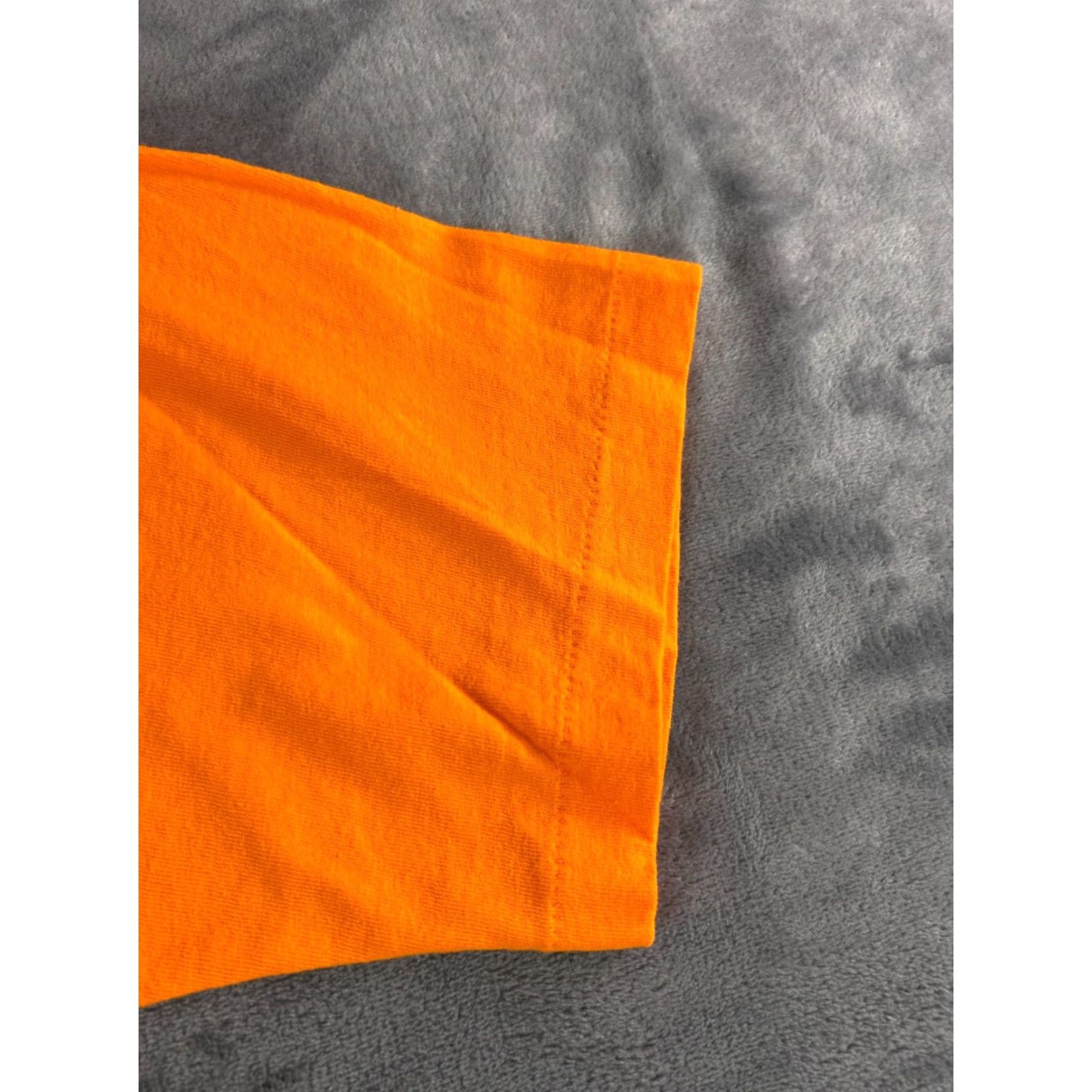 Fruit Of The Loom VINTAGE Fruit of the Loom T-Shirt Women’s XL Orange 90s Floral Casualwear Cotton Knit Short Sleeve Crew Neck Size XL / US 12-14 / IT 48-50 - 2 Thumbnail