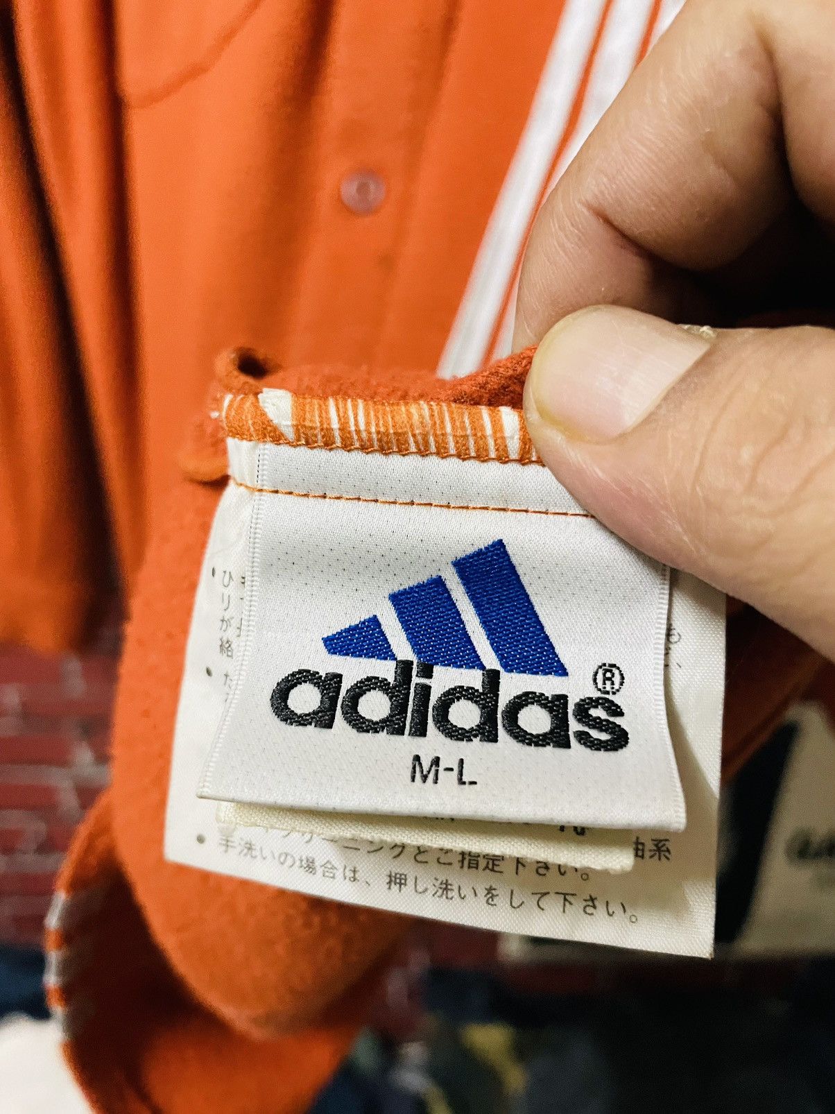 Adidas × Vintage ADIDAS JACKET velvet SHIRT THREE STRIPES Size US L / EU 52-54 / 3 - 8 Thumbnail