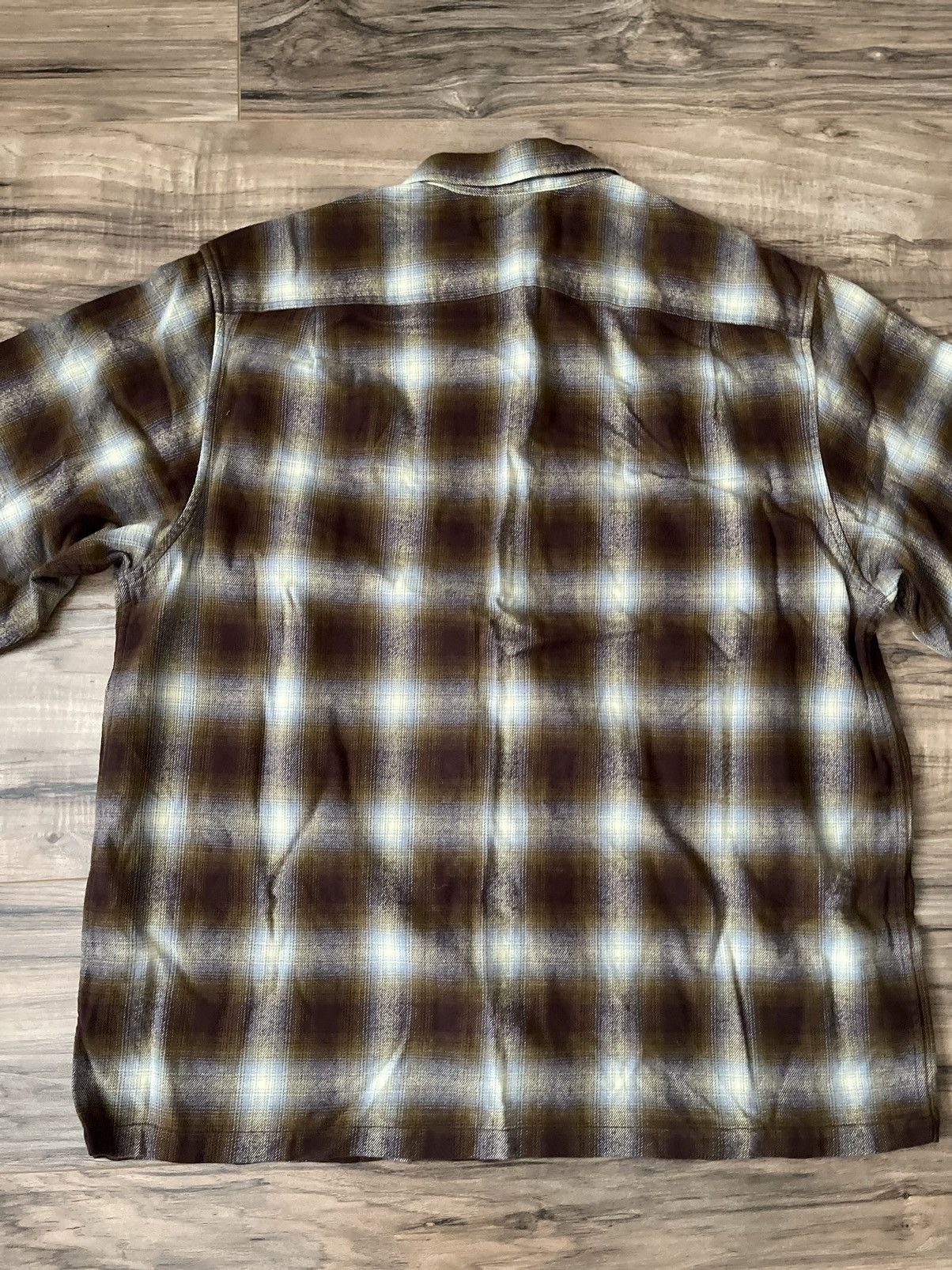 Supreme Supreme Shadow Plaid Flannel Zip Up Shirt | Grailed