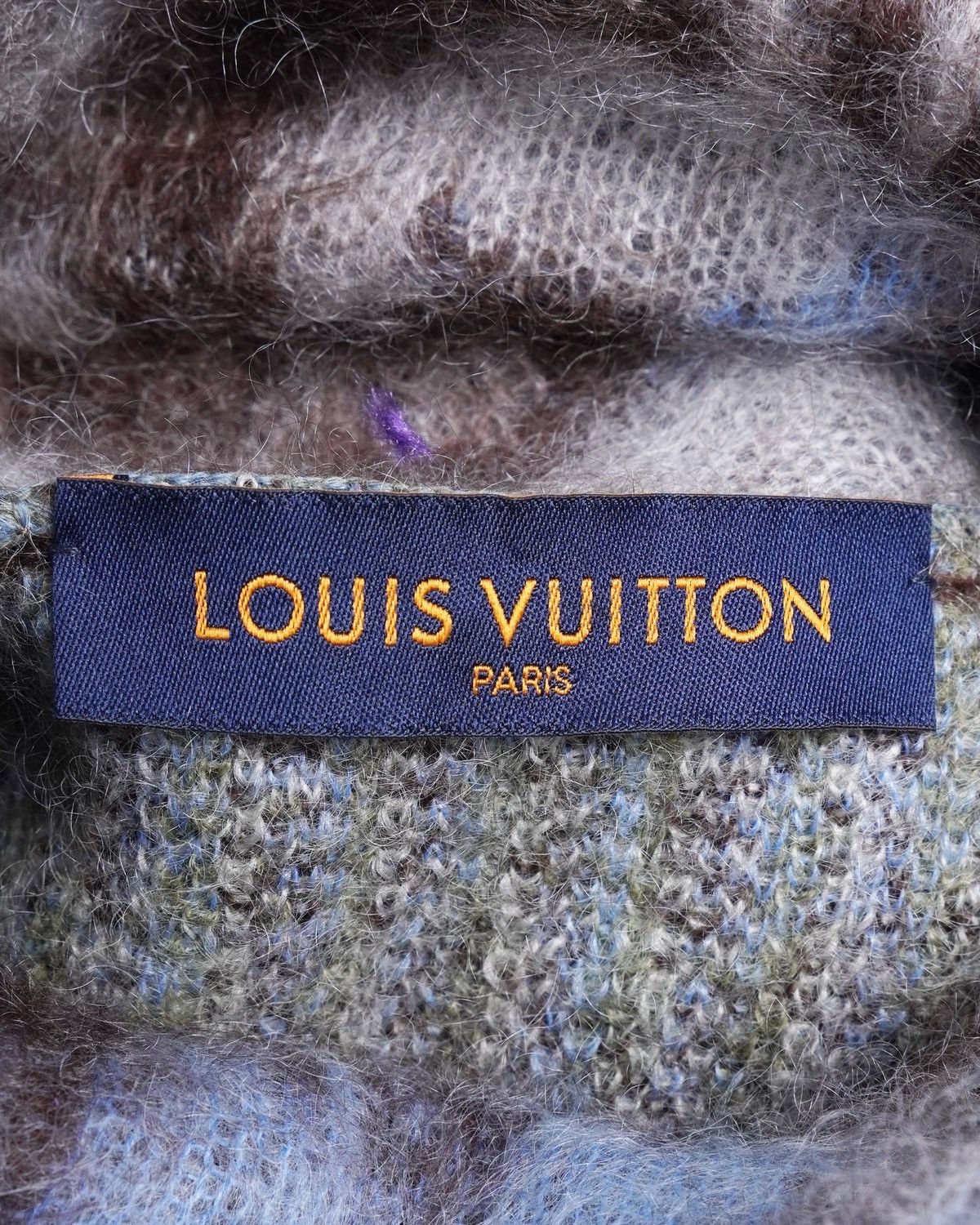 Louis Vuitton FW19 Camouflage Mohair Turtleneck Sweater Size US XL / EU 56 / 4 - 5 Thumbnail