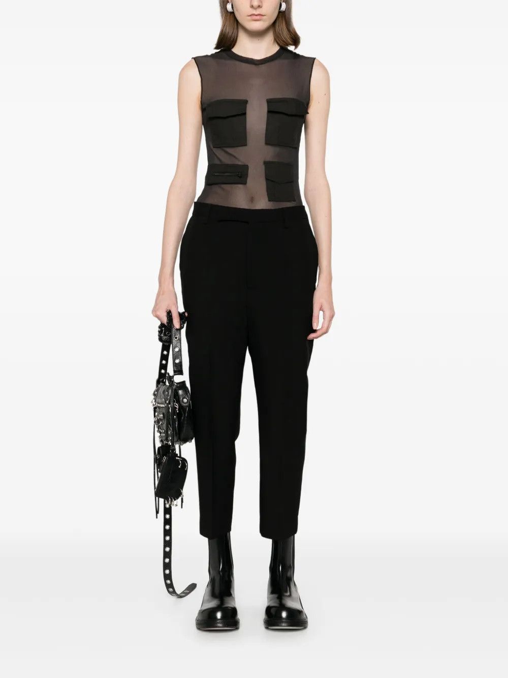 Rick Owens o1y0126 Casual Pant in Black Size 26" / US 2 / IT 38 - 5 Thumbnail