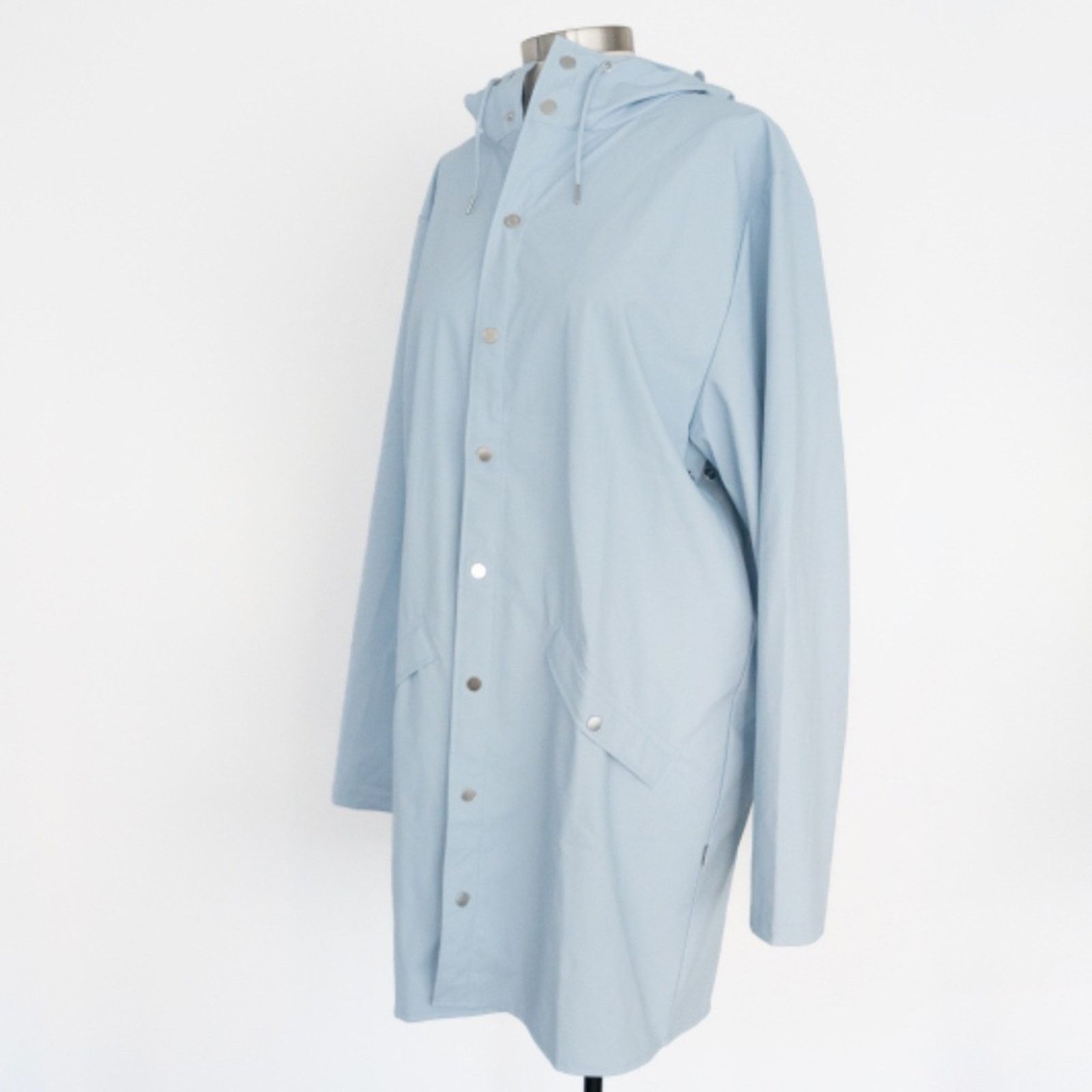 Rains Rains. Long Jacket in Sky. Size XL / US 12-14 / IT 48-50 - 16 Thumbnail