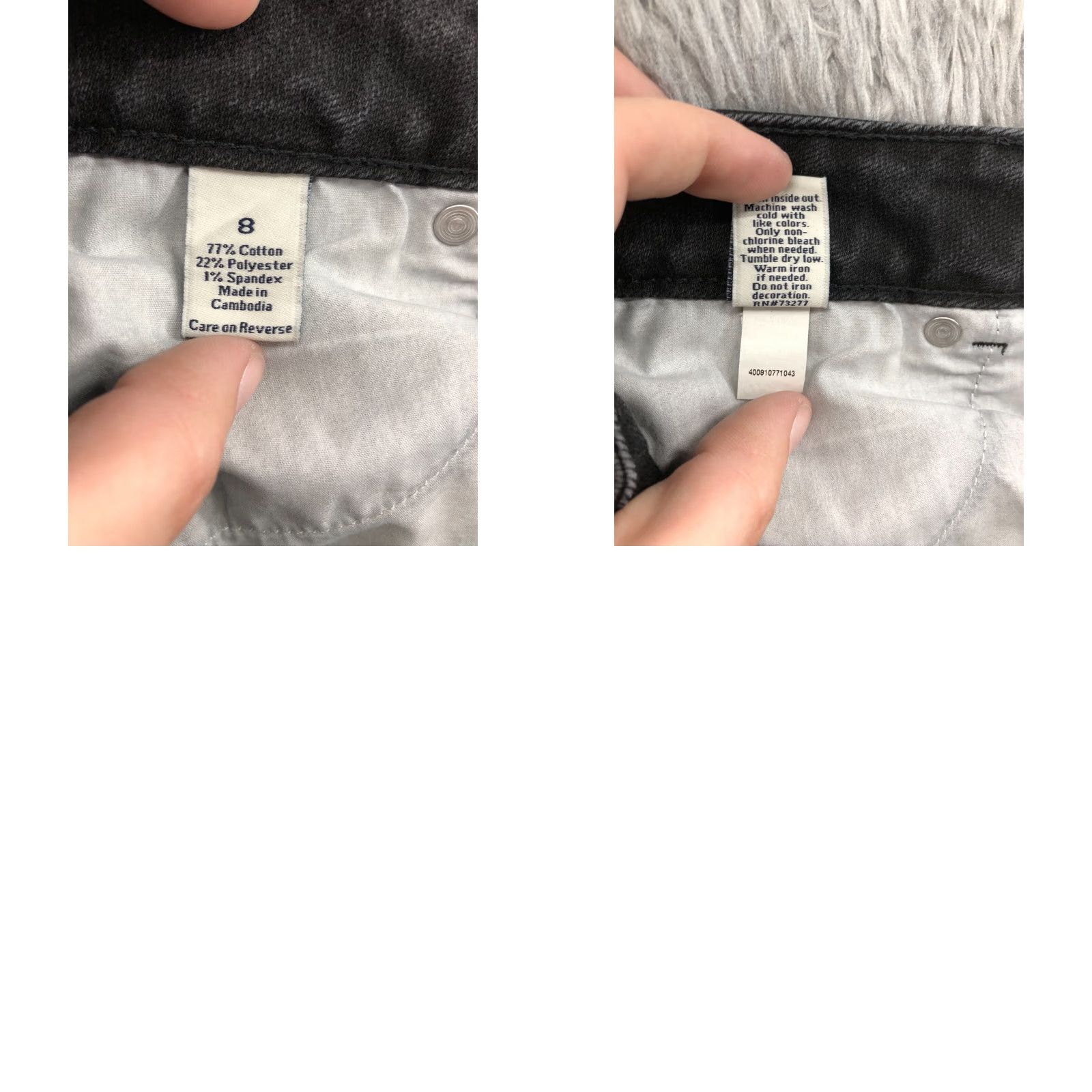 Vera Wang Vera Wang Simply Jeans Women Dark Wash Black 8 Regular 31 Inseam 5-Pocket Straight Denim Cotton Zipper Button Logo Belt Loops Vintage No Flaw Size 30" / US 8 / IT 44 - 9 Thumbnail
