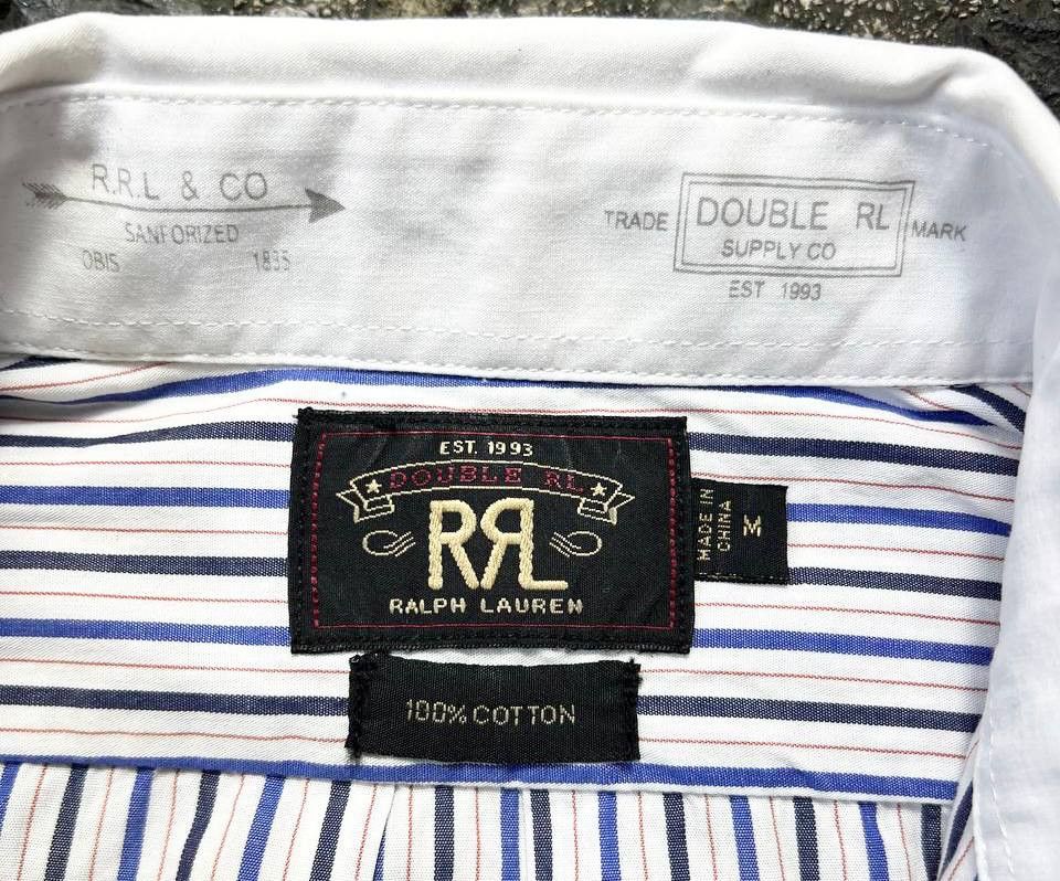 RRL Ralph Lauren RRL - RL Sanforized Stripe Shirt Size US M / EU 48-50 / 2 - 9 Thumbnail