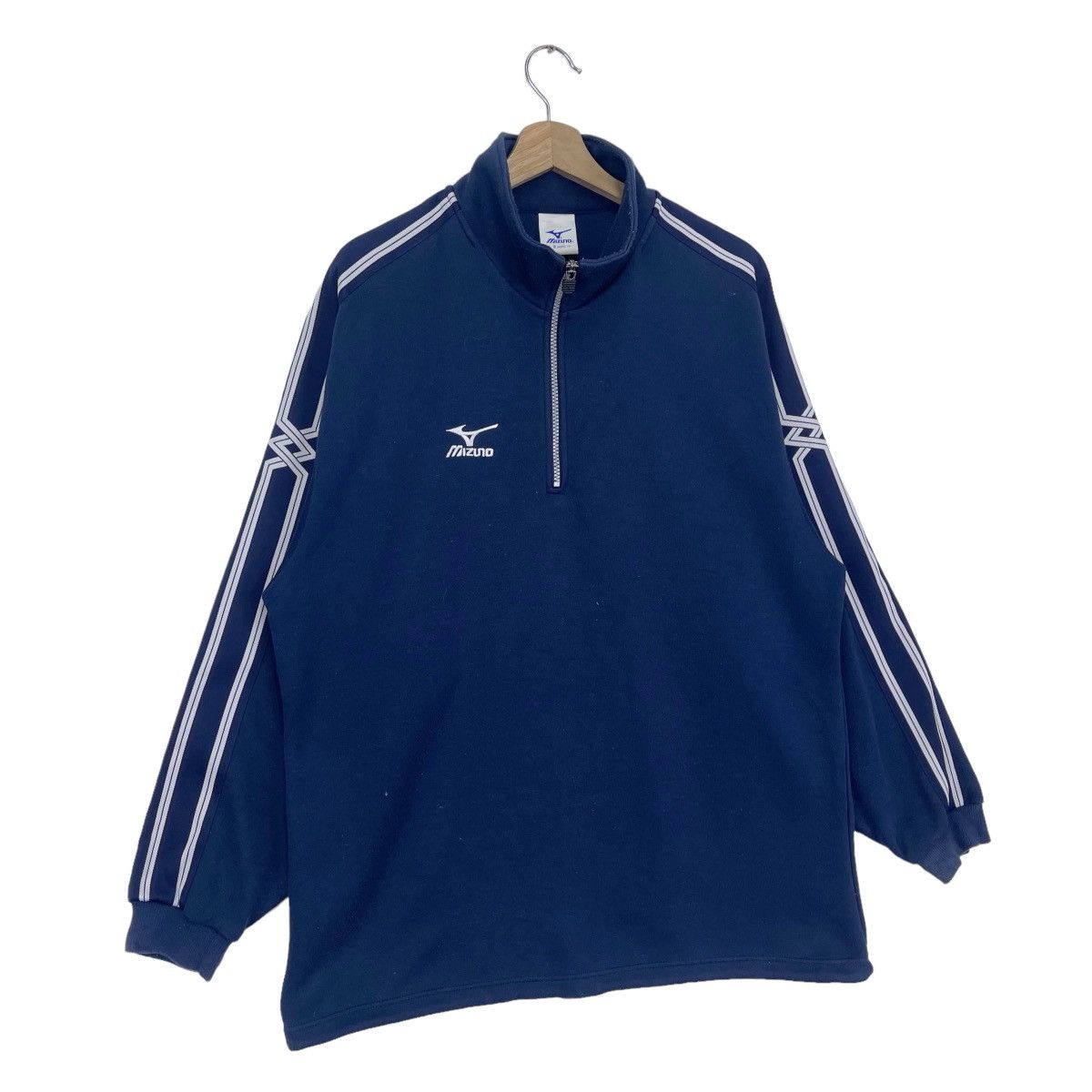 Mizuno × Vintage 90’s Mizuno Half Zip Sweatshirts Size US L / EU 52-54 / 3 - 4 Thumbnail