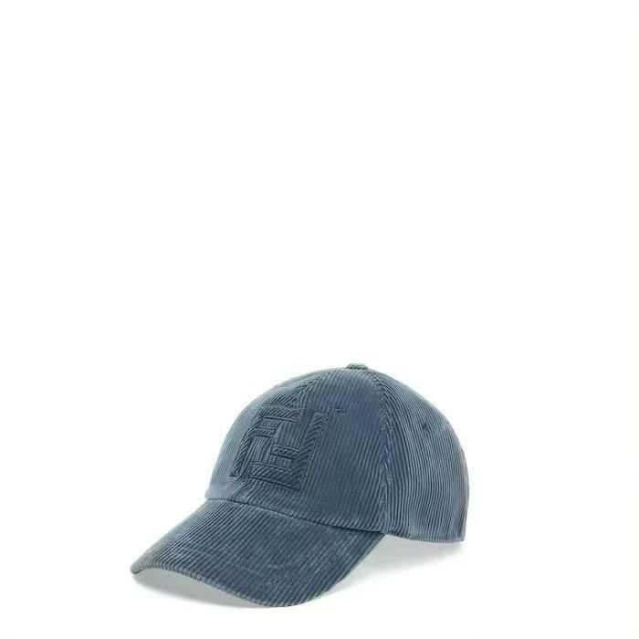 Fendi Fendi Blue Corduroy Hat Size ONE SIZE - 1 Thumbnail
