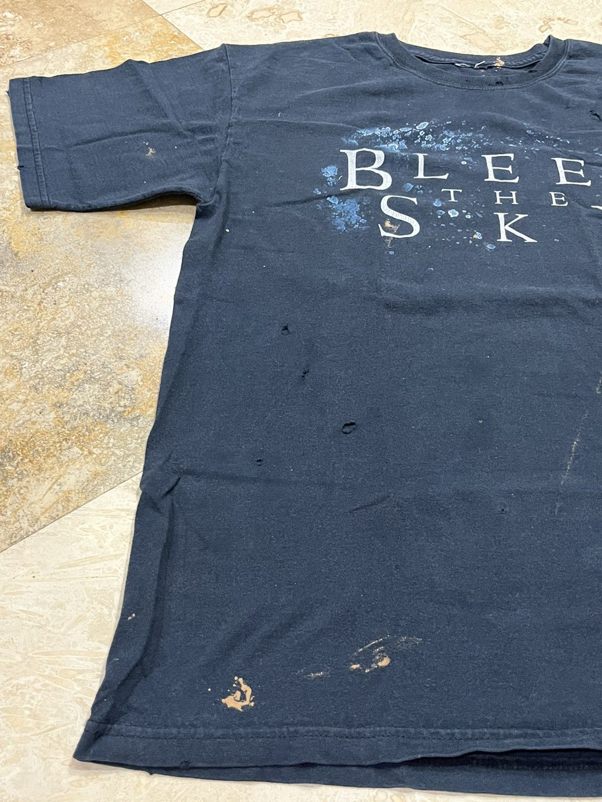 Band Tees Y2K Thrashed Metal Band Tee Bleed The Sky Size US M / EU 48-50 / 2 - 9 Thumbnail