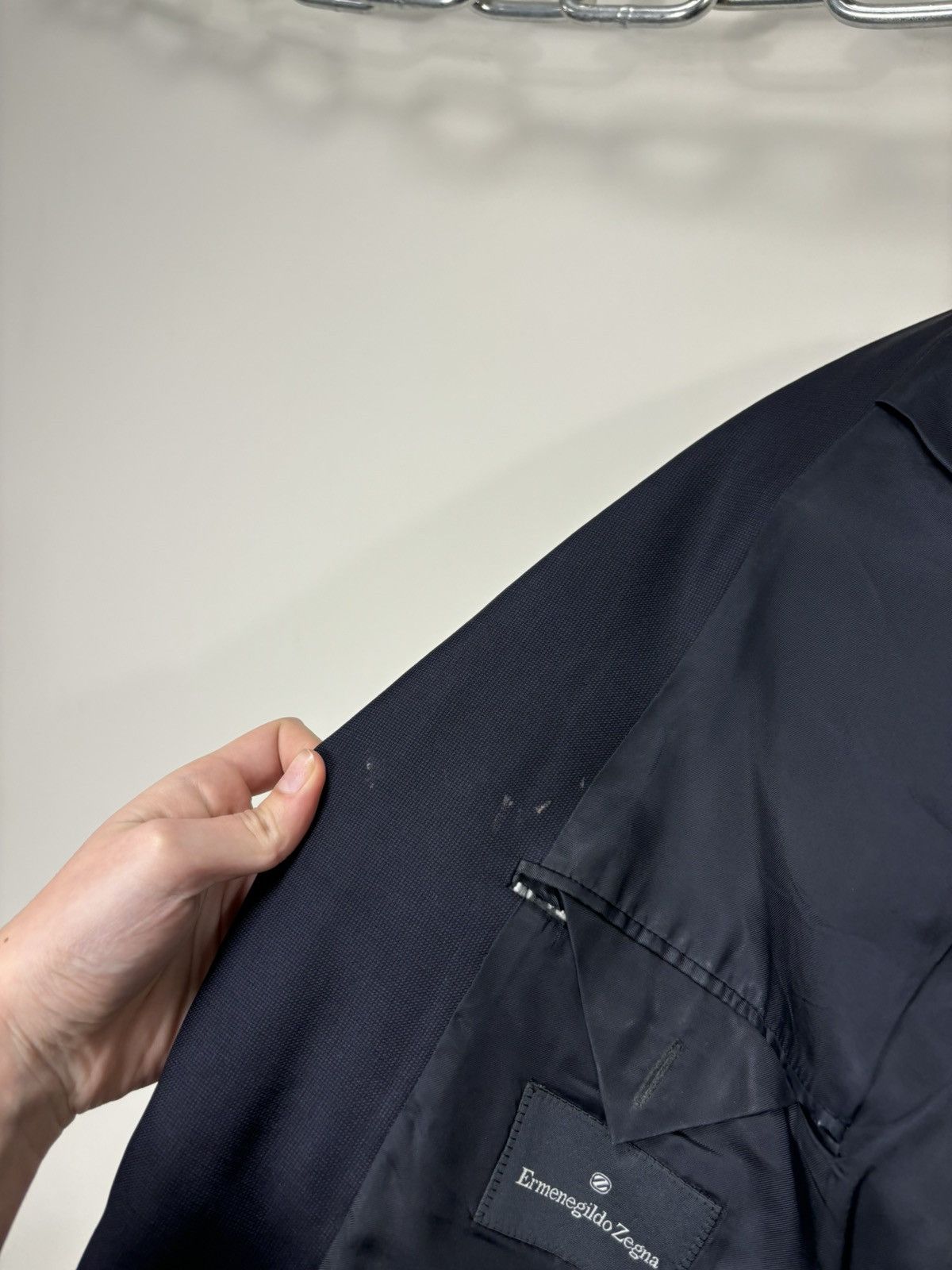 Ermenegildo Zegna Ermenegildo Zegna Men’s 3-Buttons Navy Wool Blazer Jacket Size 40R - 15 Thumbnail