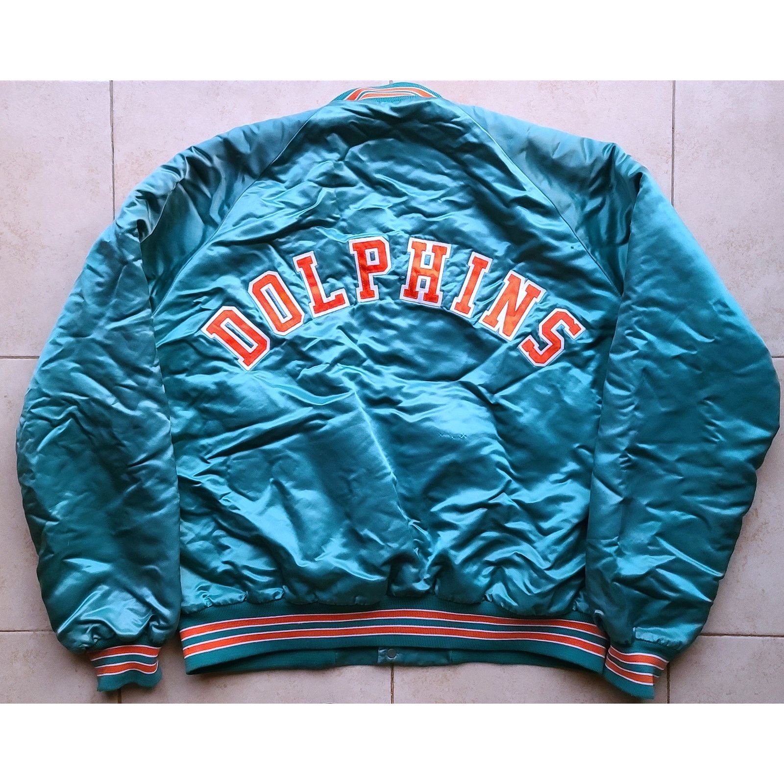 NFL × Starter Miami Dolphins 80s STARTER satin XL teal NFL Pro vintage Size US XL / EU 56 / 4 - 3 Thumbnail