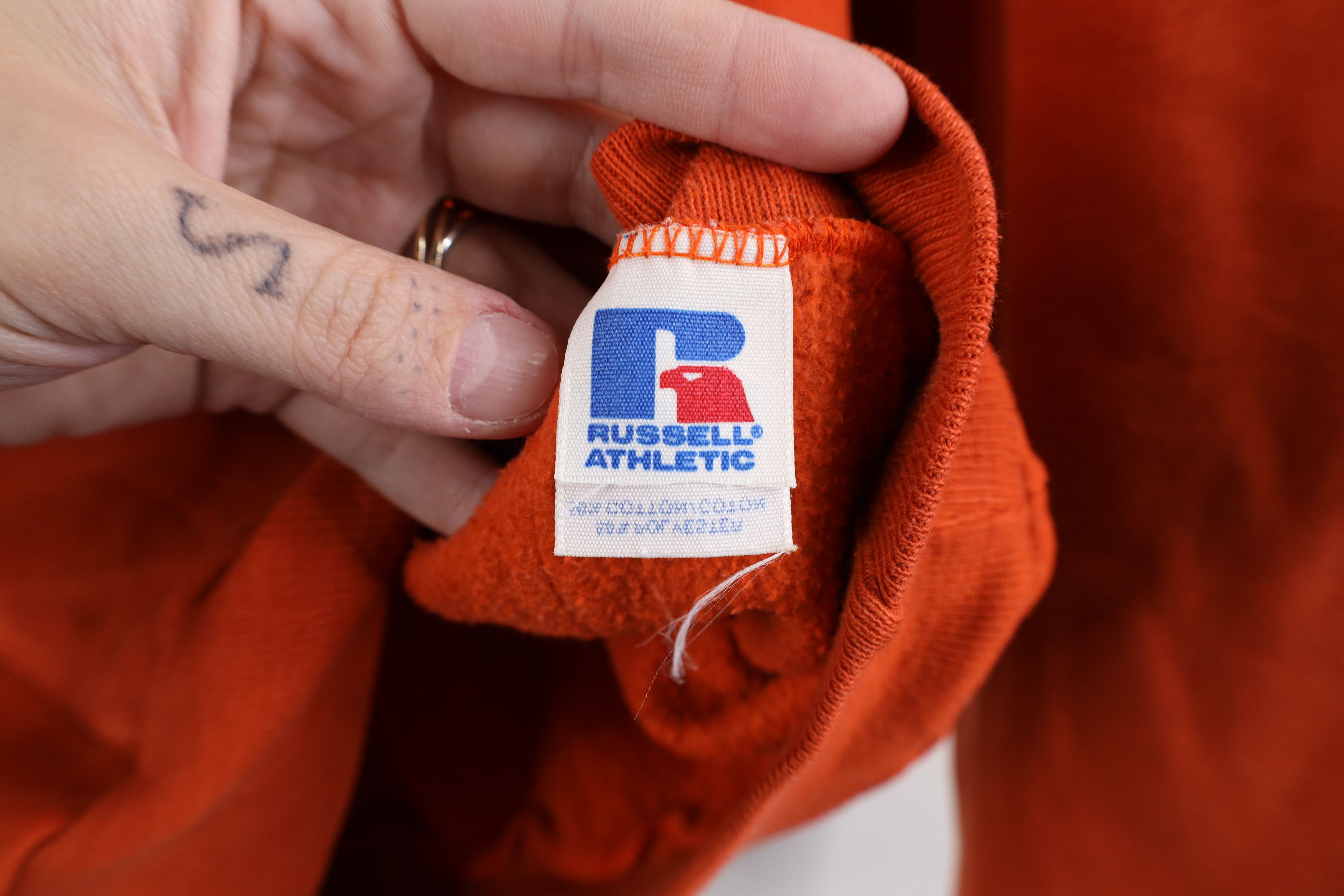 Russell Athletic × Vintage Vintage 80s Russell Athletic and Field Hoodie Sweatshirt USA Size US S / EU 44-46 / 1 - 11 Thumbnail