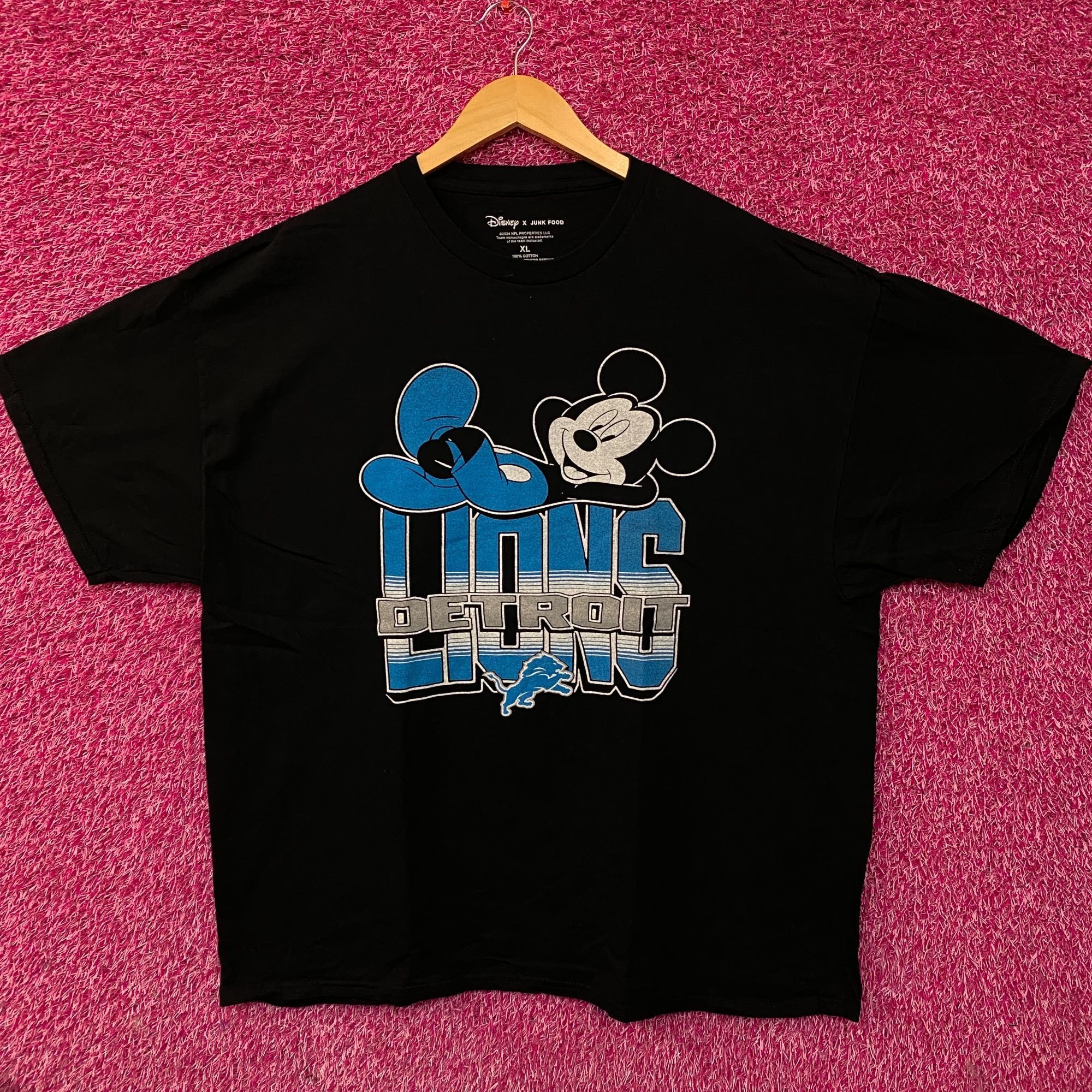 Junk Food Disney x Junk Food NFL Detroit Lions Mickey Mouse Kick Back Size US XL / EU 56 / 4 - 1 Thumbnail