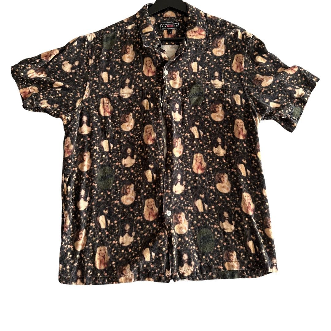 image of Hysteric Glamour x Supreme Blurred Girls Shirt in Brown, Men's (Size Small)