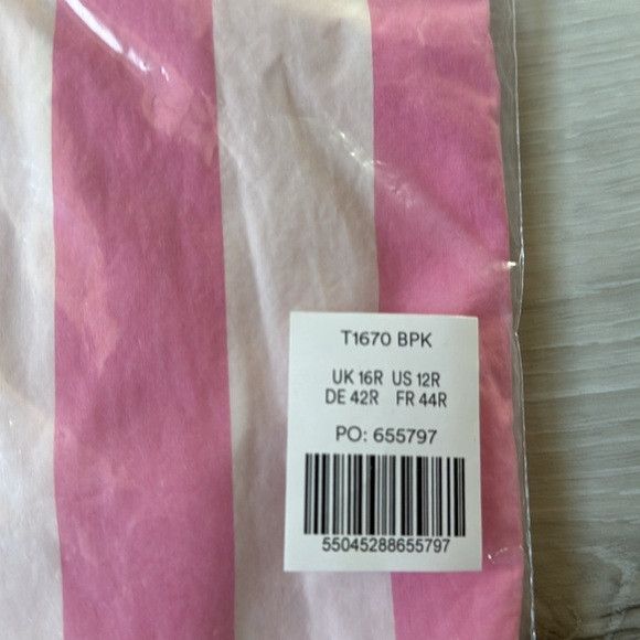 Boden BODEN Sienna Cotton ShirtPink Rose Wide Stripe size 12R NWT Size XL / US 12-14 / IT 48-50 - 8 Thumbnail