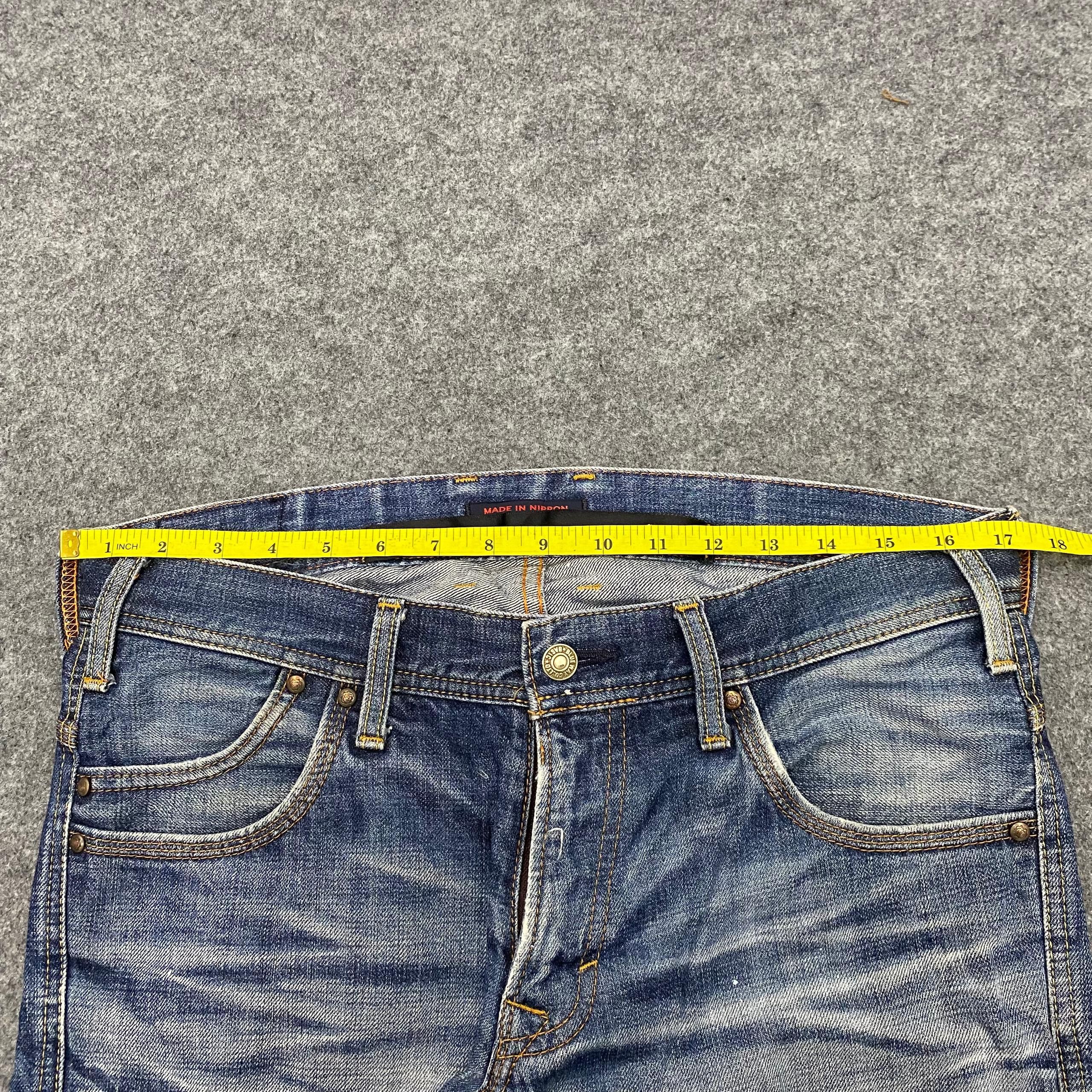 If Six Was Nine 💥Best Offer💥Vintage Blue Way Distressed Denim Size US 35 - 4 Thumbnail