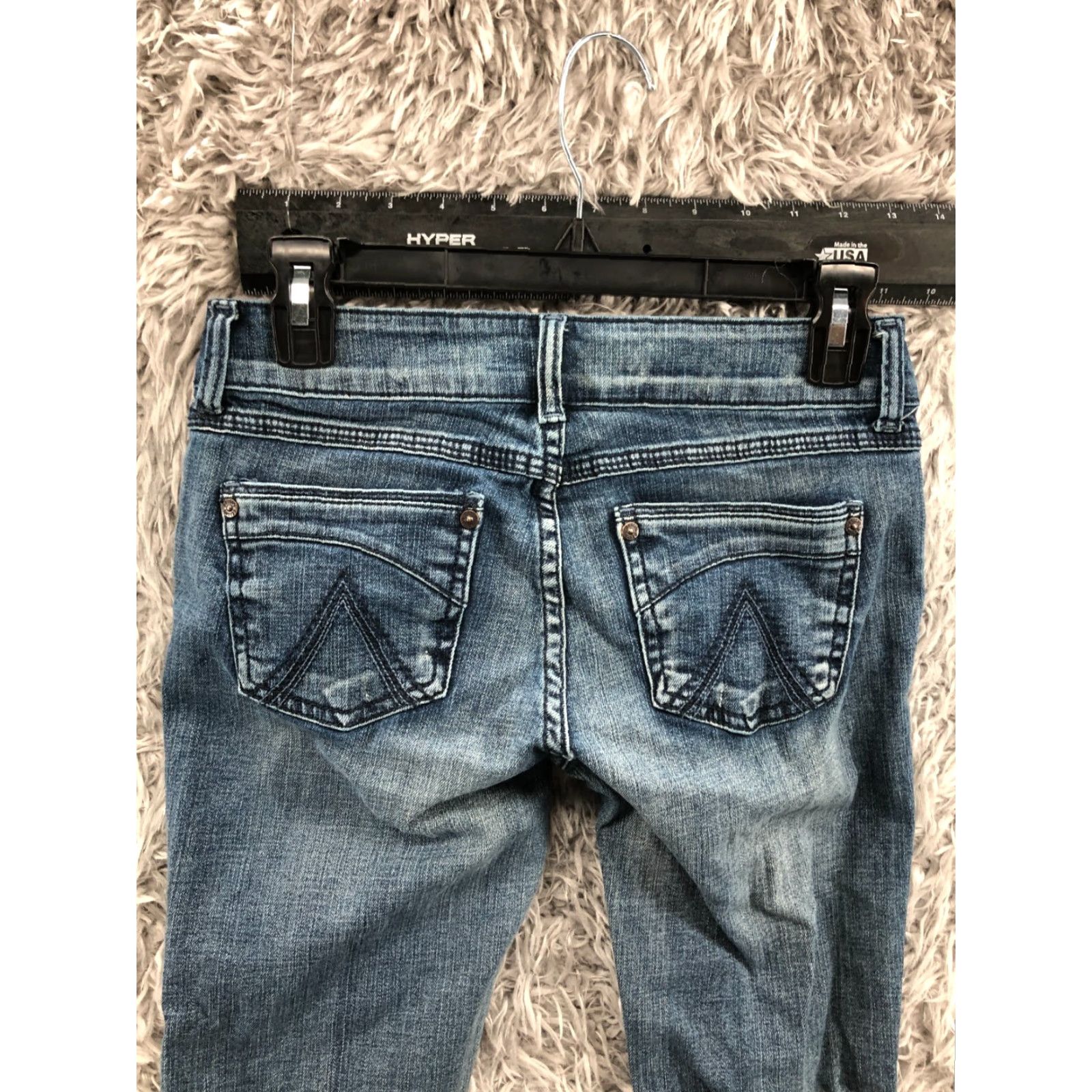Vintage dELiA*s Morgan Skinny Jeans Size 4P Petite Womens Medium Wash Blue Jeans Size 27" / US 4 / IT 40 - 6 Thumbnail