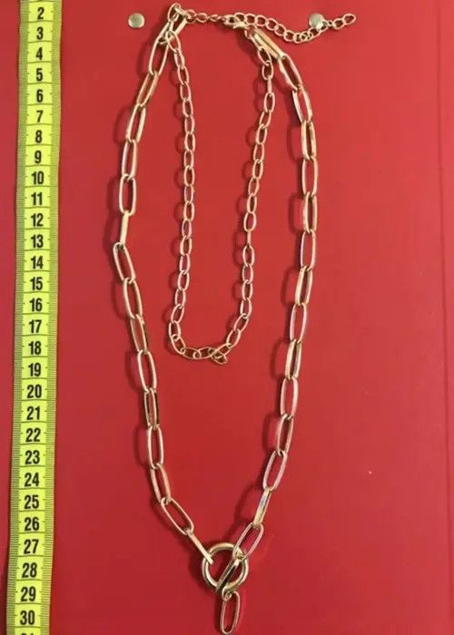 Handmade × Jewelry × Vintage Silver Chain necklace adjustable Size ONE SIZE - 3 Thumbnail