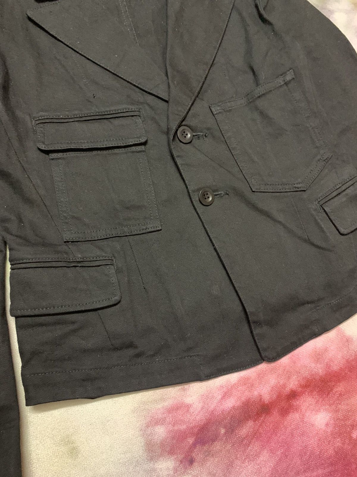 Yohji Yamamoto Yohji Yamamoto +NOIR Cropped Denim Chore Jacket Size US S / EU 44-46 / 1 - 5 Thumbnail