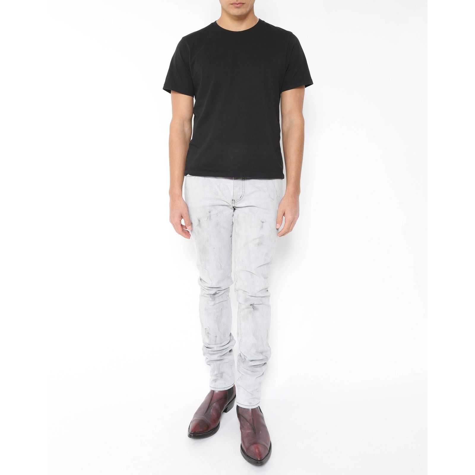 Saint Laurent Paris D01 Saint Laurent Denim Cloud Size US 31 - 3 Thumbnail