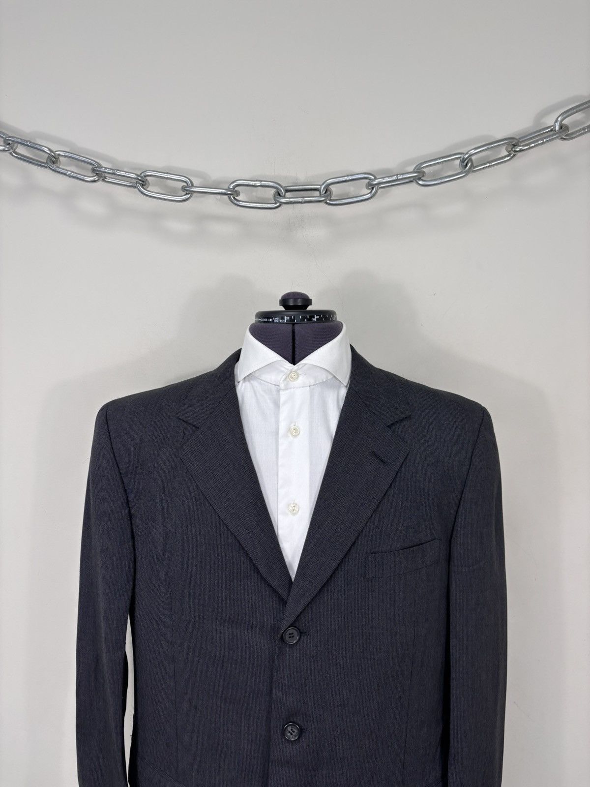 Japanese Brand Tapstory Japan Men’s Dark Gray Wool Blend Blazer Jacket Size 44R - 2 Thumbnail