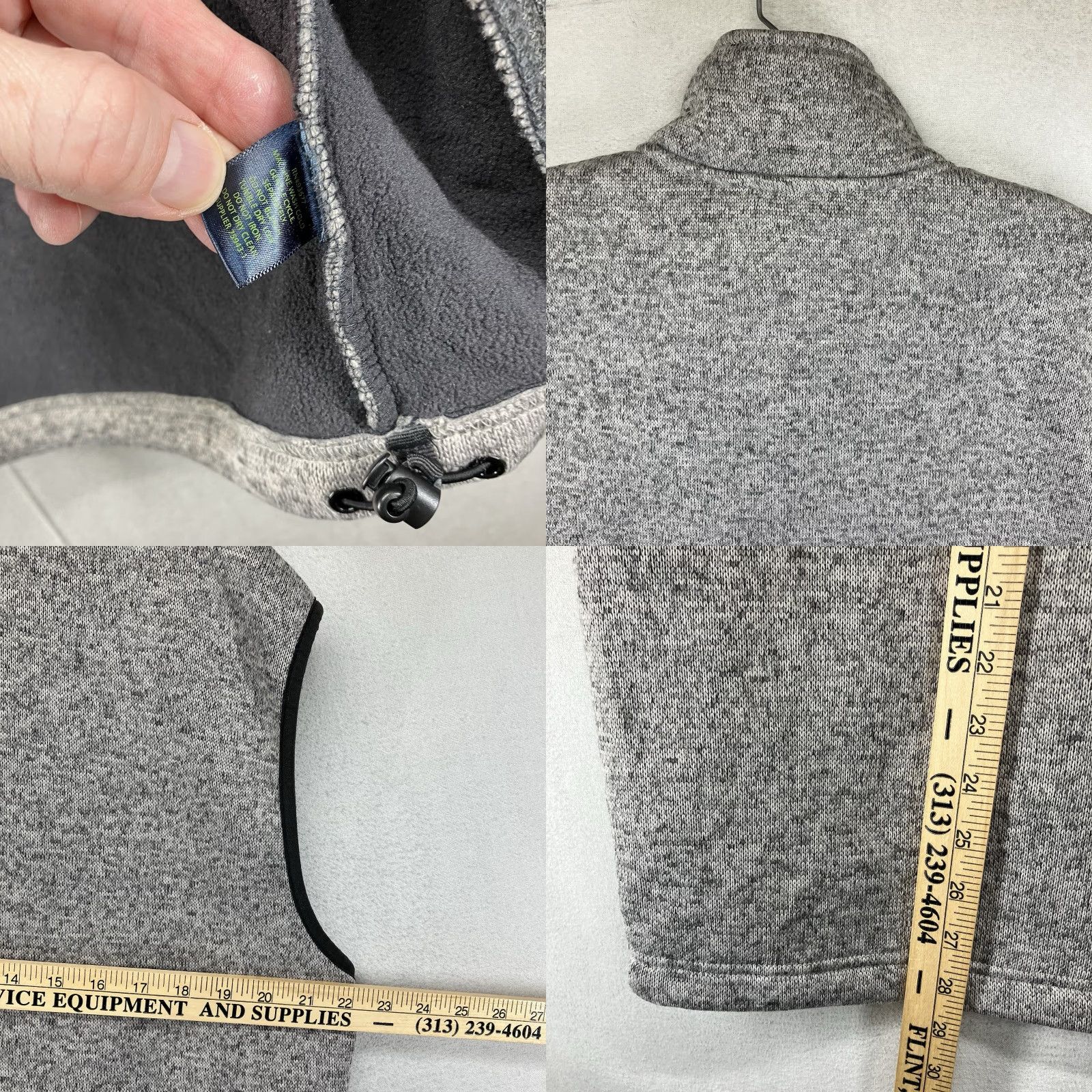Vintage St Johns Bay Vest Terra-Tex Mens M Gray Knit Zip Outdoor Casual Layering Pocket Shirt Size US M / EU 48-50 / 2 - 10 Thumbnail