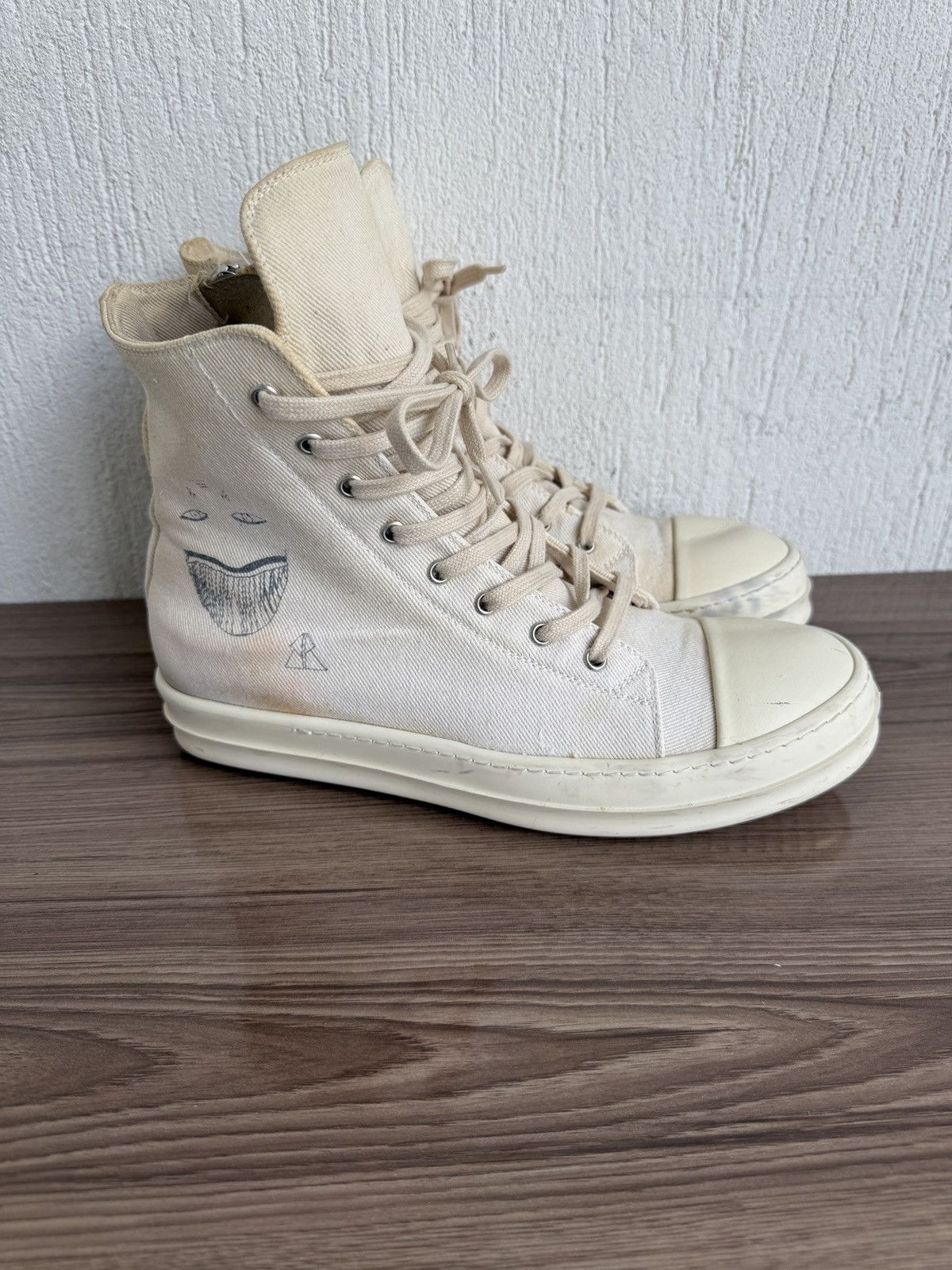 Rick Owens Drkshdw Aw21 toothface sketch drkshdw Ramones Size US 9.5 / EU 42-43 - 1 Thumbnail