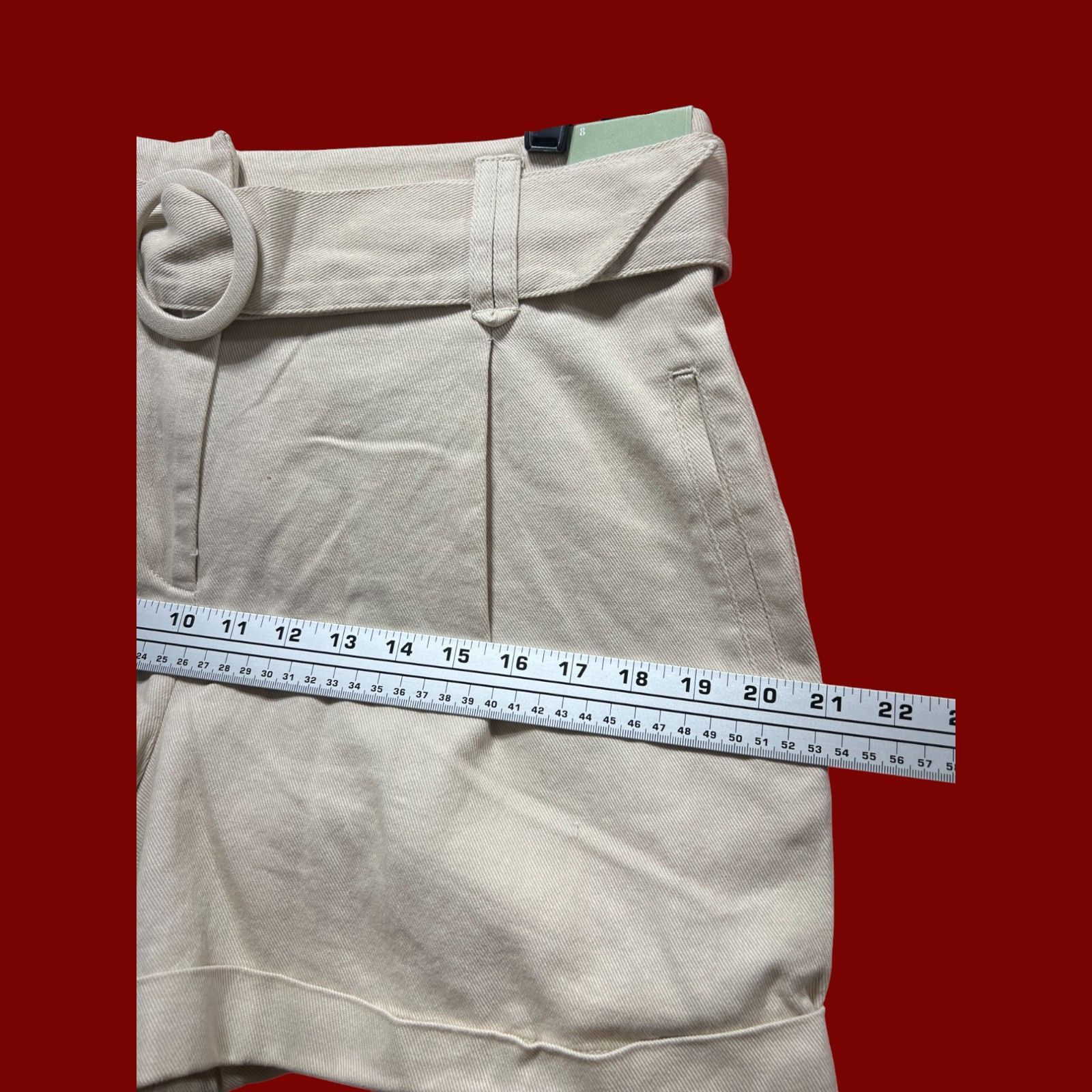Other Ryegrass - Women's Mid-Rise Pleated Short - Beige - 8 Size 30" / US 8 / IT 44 - 6 Thumbnail