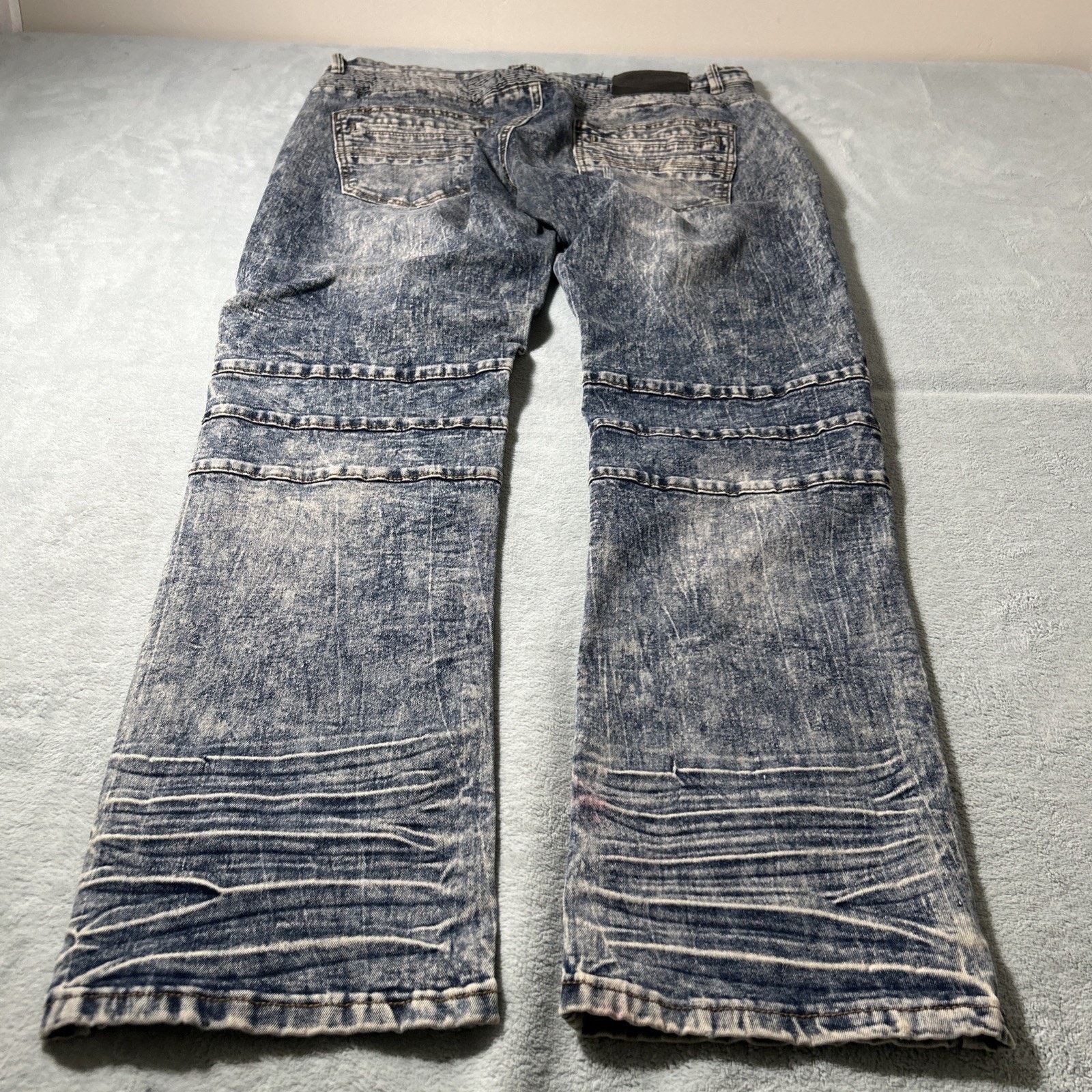 Xray Footwear Grunge Rips Acid Wash Straight Leg Jeans 34x30 Hamilton Size 34" / US 12 / IT 48 - 2 Thumbnail