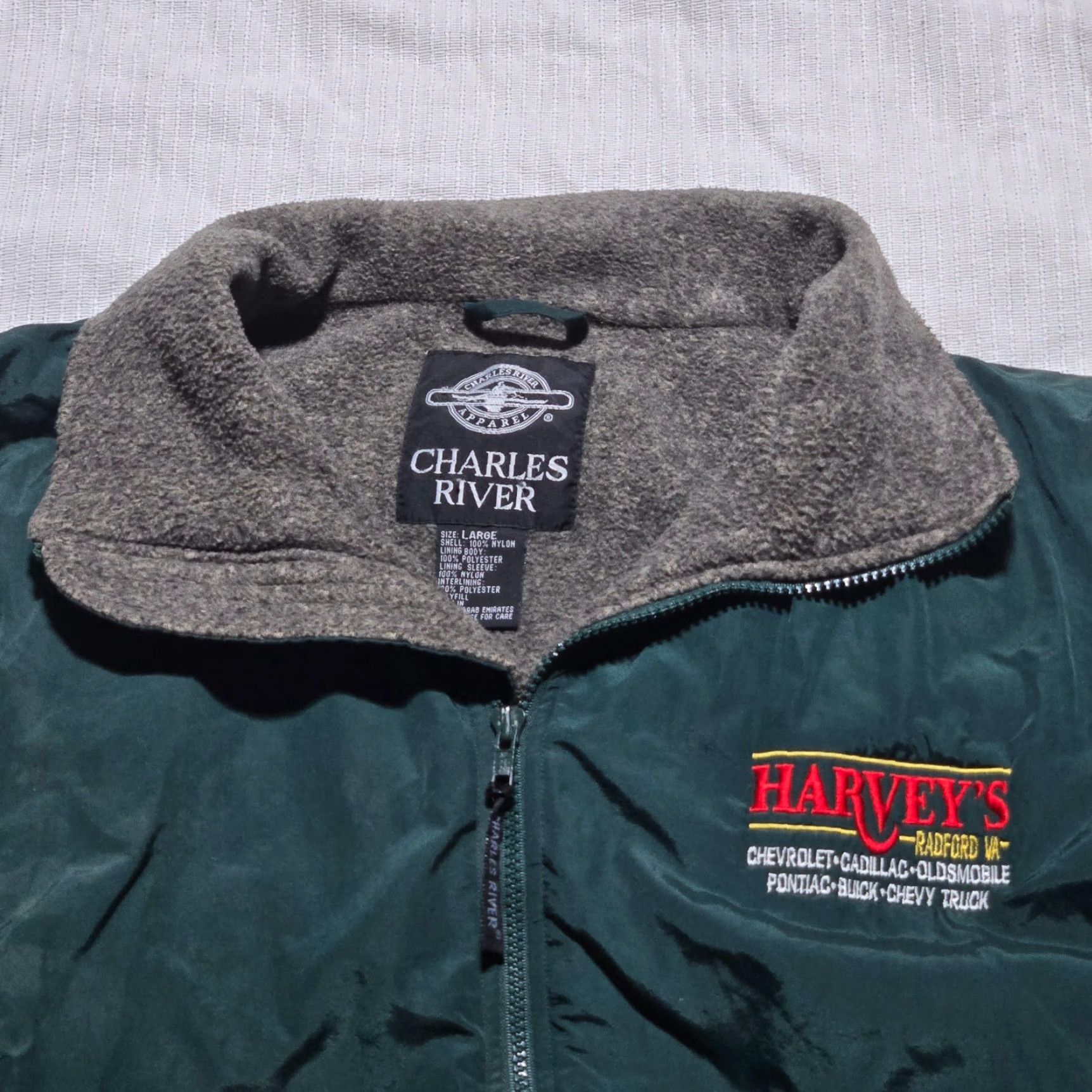 Vintage VINTAGE Harvey's Radford VA Virginia Chevrolet Buick Employee Coat Jacket Men's L Large Size US L / EU 52-54 / 3 - 2 Thumbnail