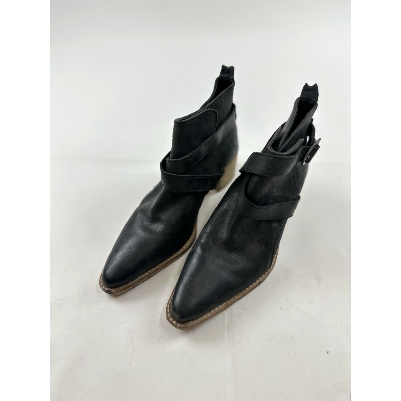 Free People Free People Back Loop Bootie Women’s 6.5 Brown Leather Western Ankle Boots Size US 7 / IT 37 - 3 Thumbnail