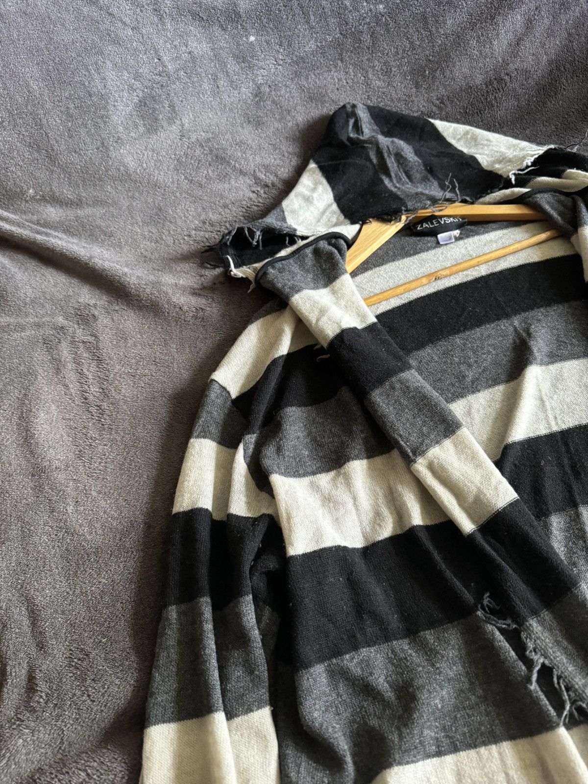 Vintage ZALEVSKIY designers cardigan y2k vintage pleated Size US L / EU 52-54 / 3 - 3 Thumbnail