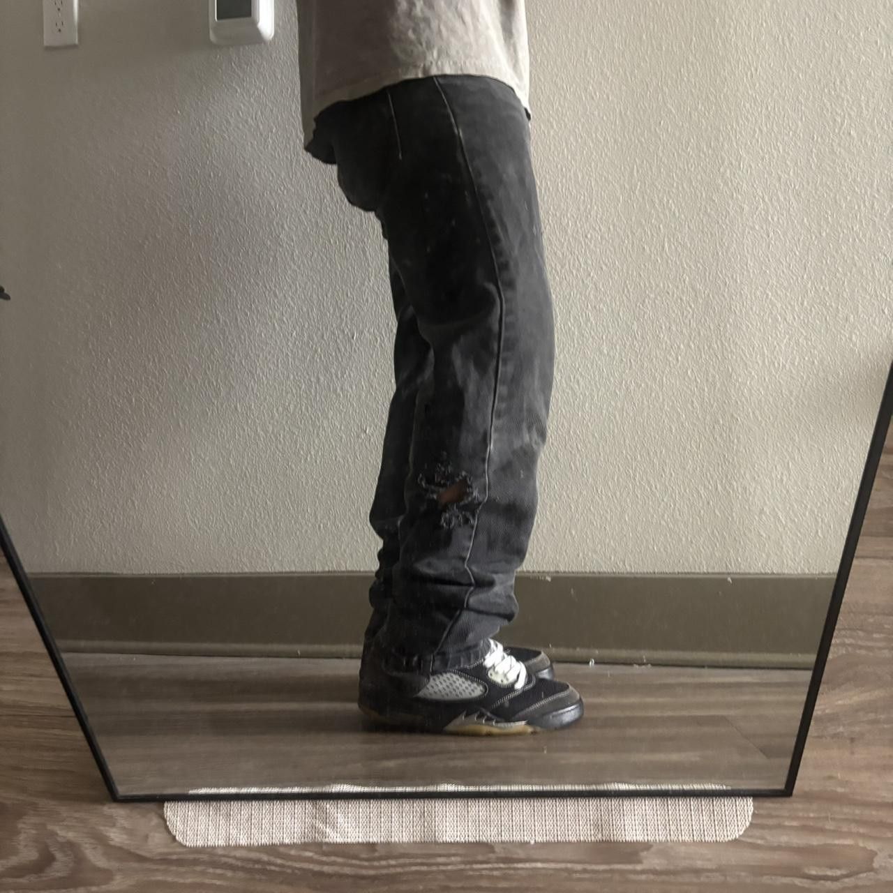 Vintage Crazy Vintage Y2K/2000s Grunge Black Distressed Denim Jeans! 30x31 Size US 30 / EU 46 - 2 Thumbnail
