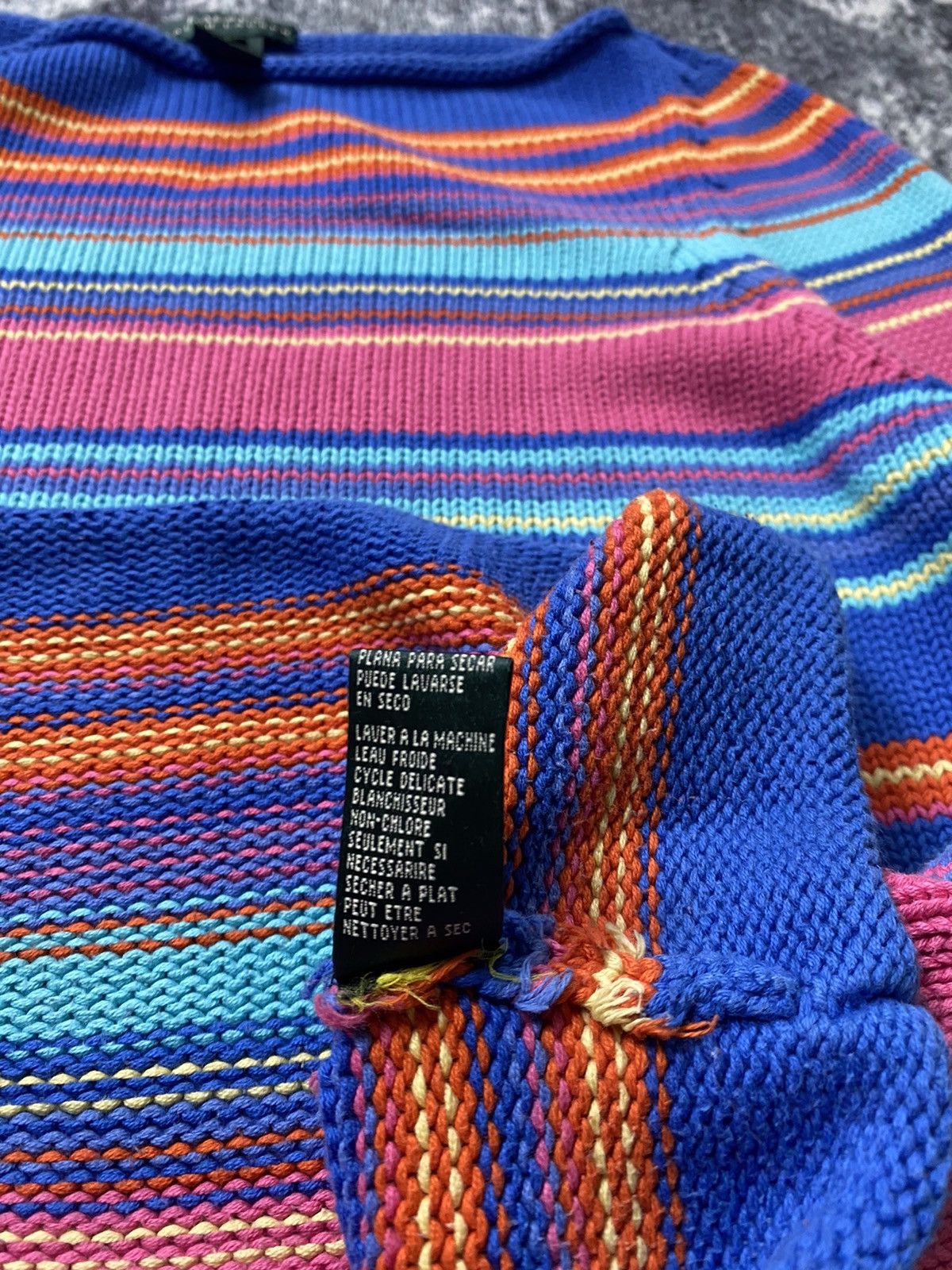 Lauren Ralph Lauren × Ralph Lauren × Vintage Vintage Lauren Ralph Lauren Sweater Multicolour LCD Knitwear Size L / US 10 / IT 46 - 9 Thumbnail