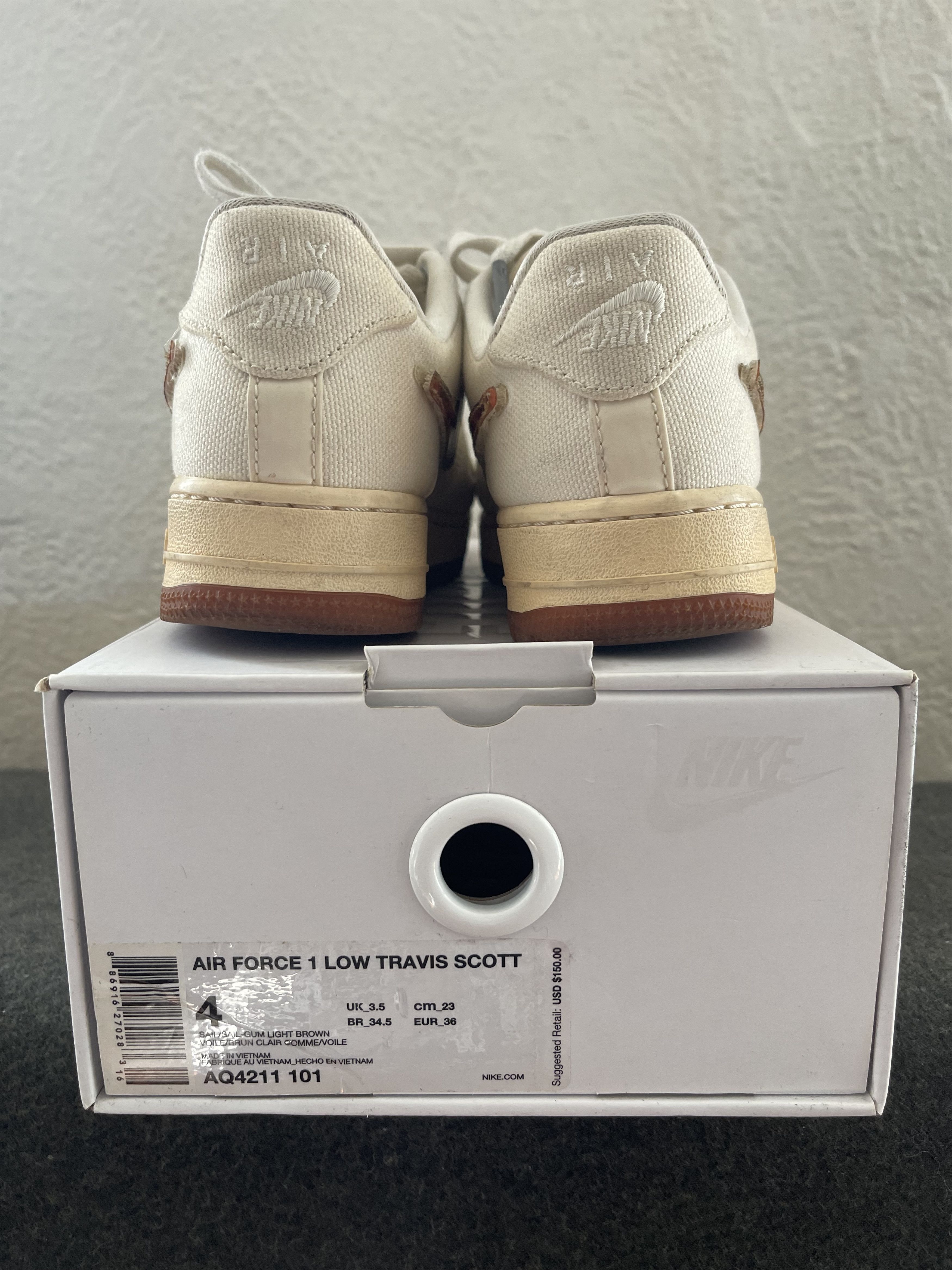 Nike × Travis Scott Travis Scott Air Force 1 Size US 5 / IT 35 - 5 Thumbnail
