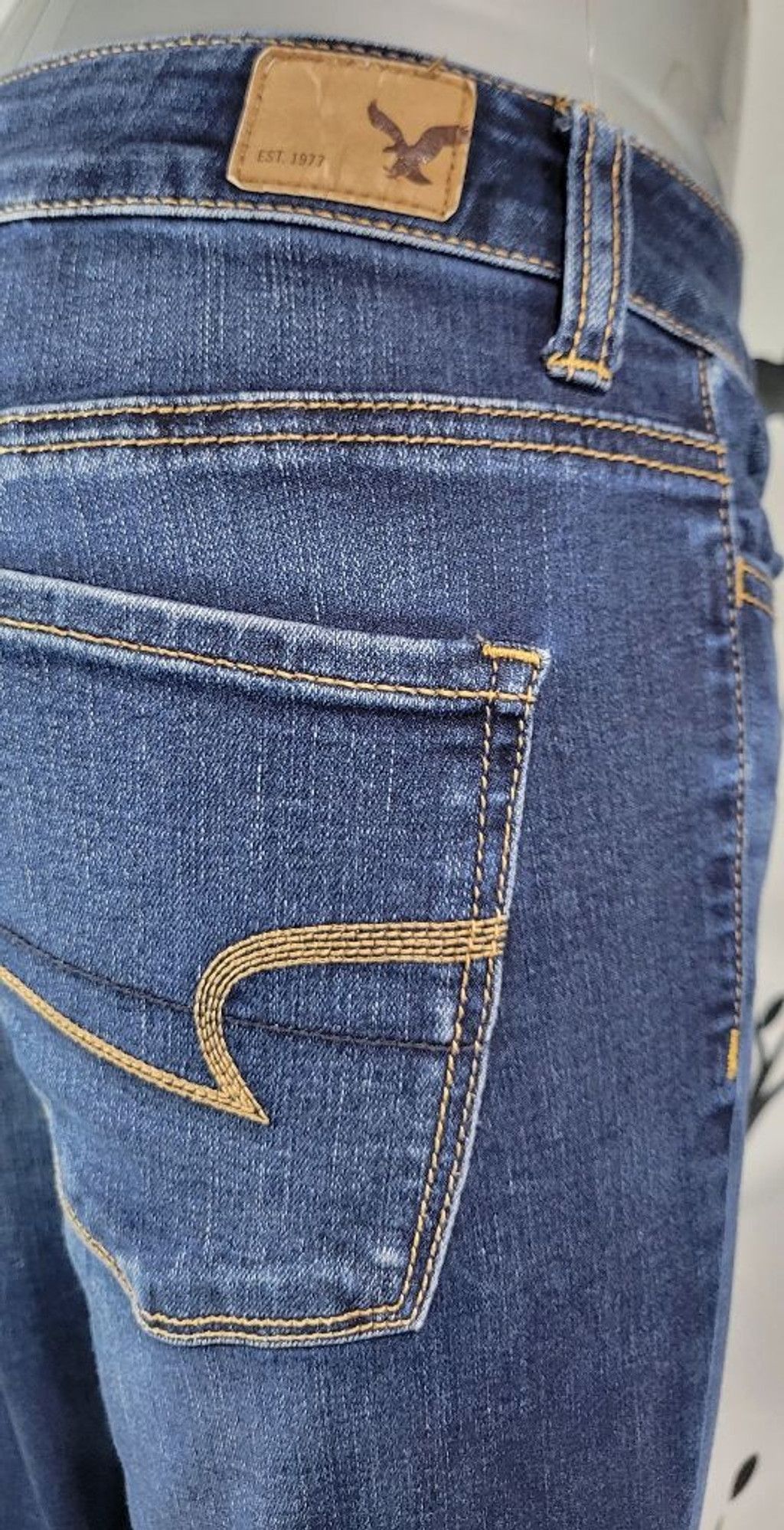 American Eagle Outfitters American Eagle High Rise Super Stretch Jeggings size 2 Size 26" / US 2 / IT 38 - 3 Thumbnail