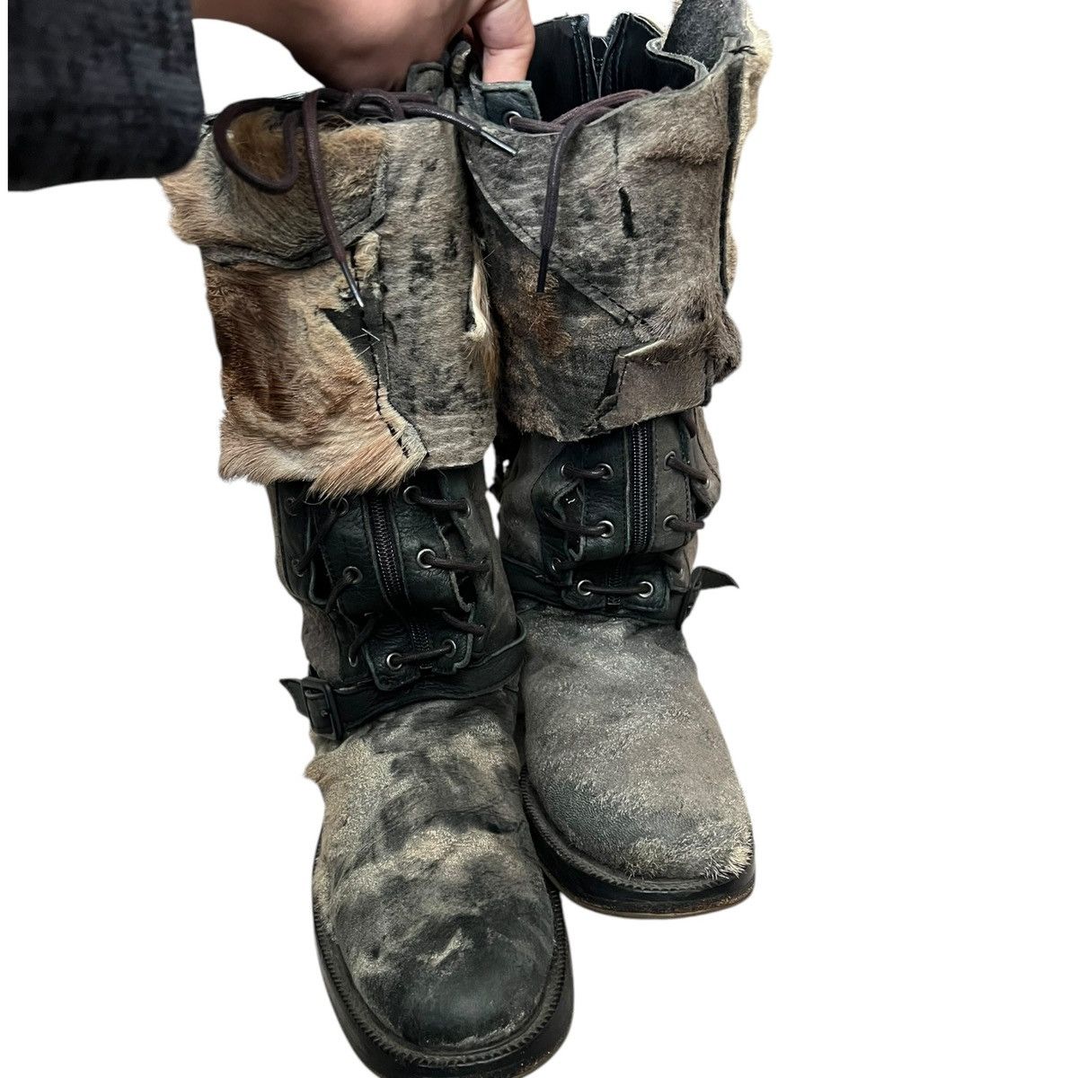 Yasuyuki Ishii Yasuyuki ishii fur variant boots Size US 10.5 / EU 43-44 - 3 Thumbnail