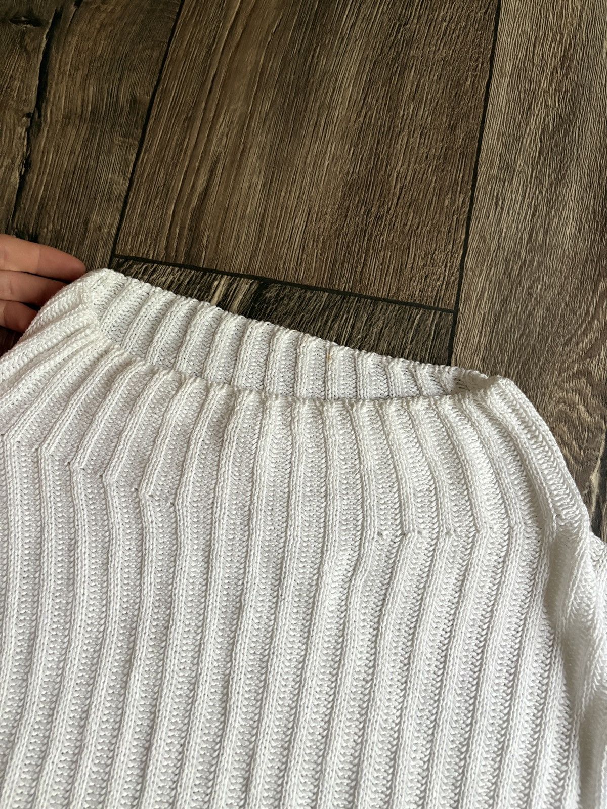 Brunello Cucinelli Brunello Cucinelli English Rib Knit White Sweater Size Large Size L / US 10 / IT 46 - 2 Thumbnail