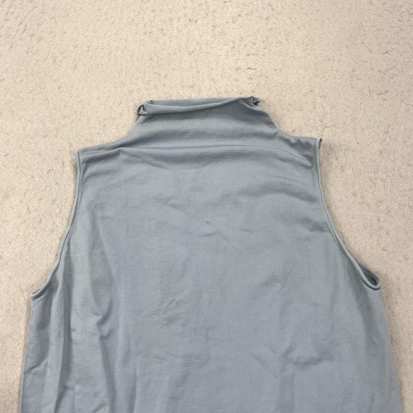 SKIMS Skims Bodysuit Womens 2X Blue One Piece Sleeveless Mockneck Snaps Thong Jersey Nylon Spandex Plus Size Size XXL / US 16-18 / IT 52-54 - 2 Thumbnail